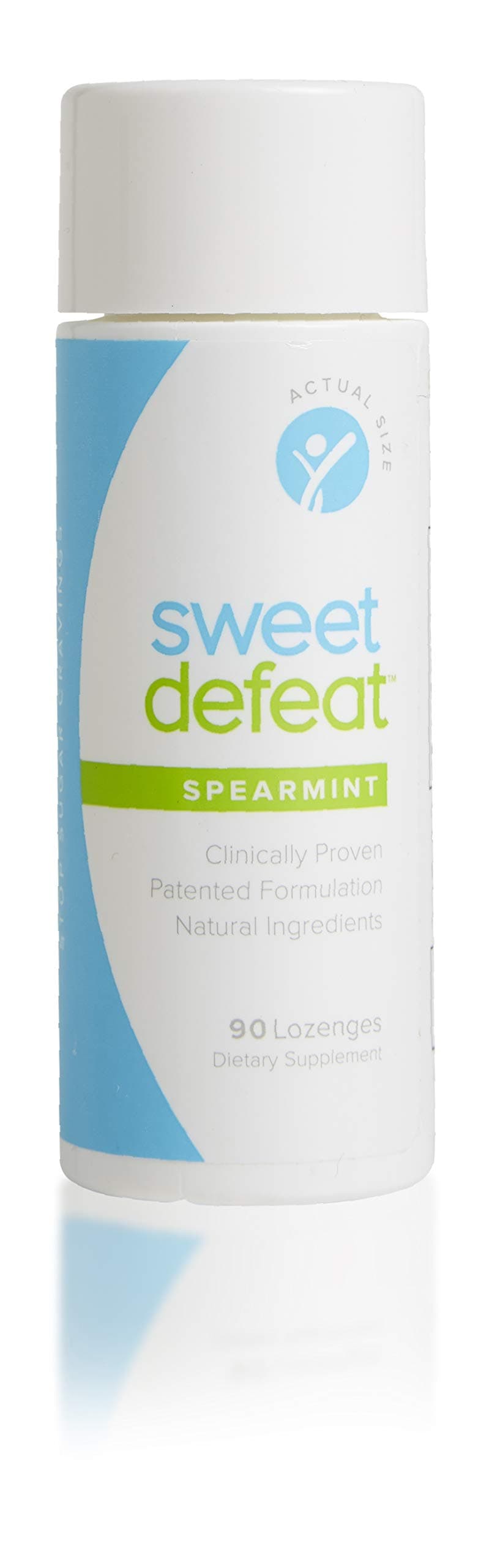 Sweet Defeat Mint Lozenges, Reduce Sugar Cravings in Seconds, Made with Natural Gymnema Sylvestre Extract, Controls Desire for Sweet Food, 90 Lozenges