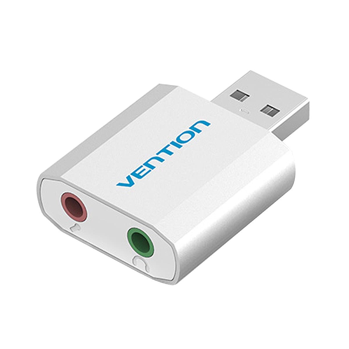 USB External Sound Audio Adapter, Vention 3.5mm Stereo Headphone/Speaker and Mono Microphone Jacks USB Stereo Audio Adapter for Win7, Win8, Win XP, Vista, Mac, Linux …