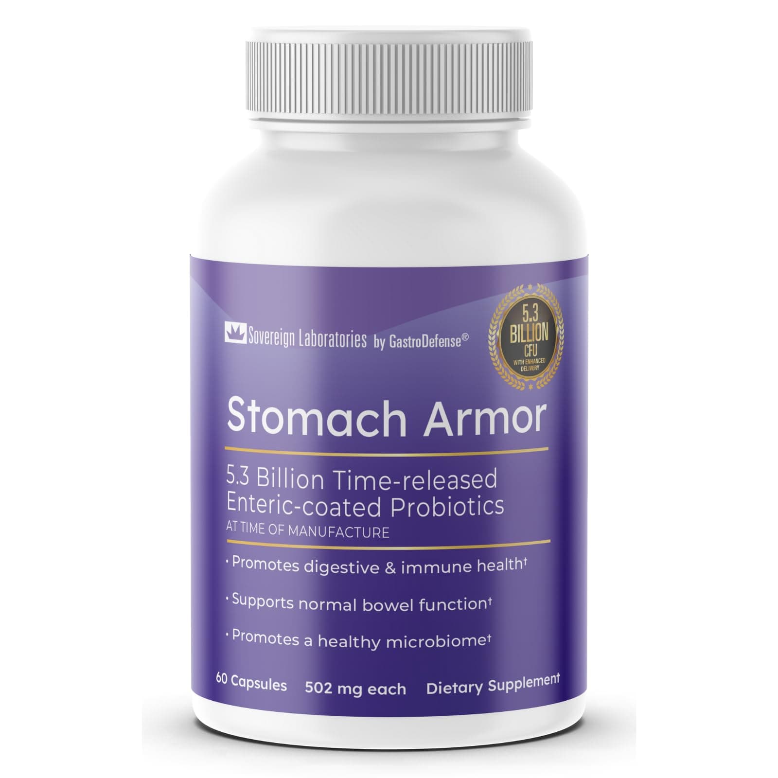 Shelf Stable Pre and Probiotic - Liposomal Colostrum-LD Enhanced. Stomach Pain Relief, Suppresses Bad Bacteria. Lets Beneficial Strains Colonize, Improve Gut Health, Designed For Adult Women and Men