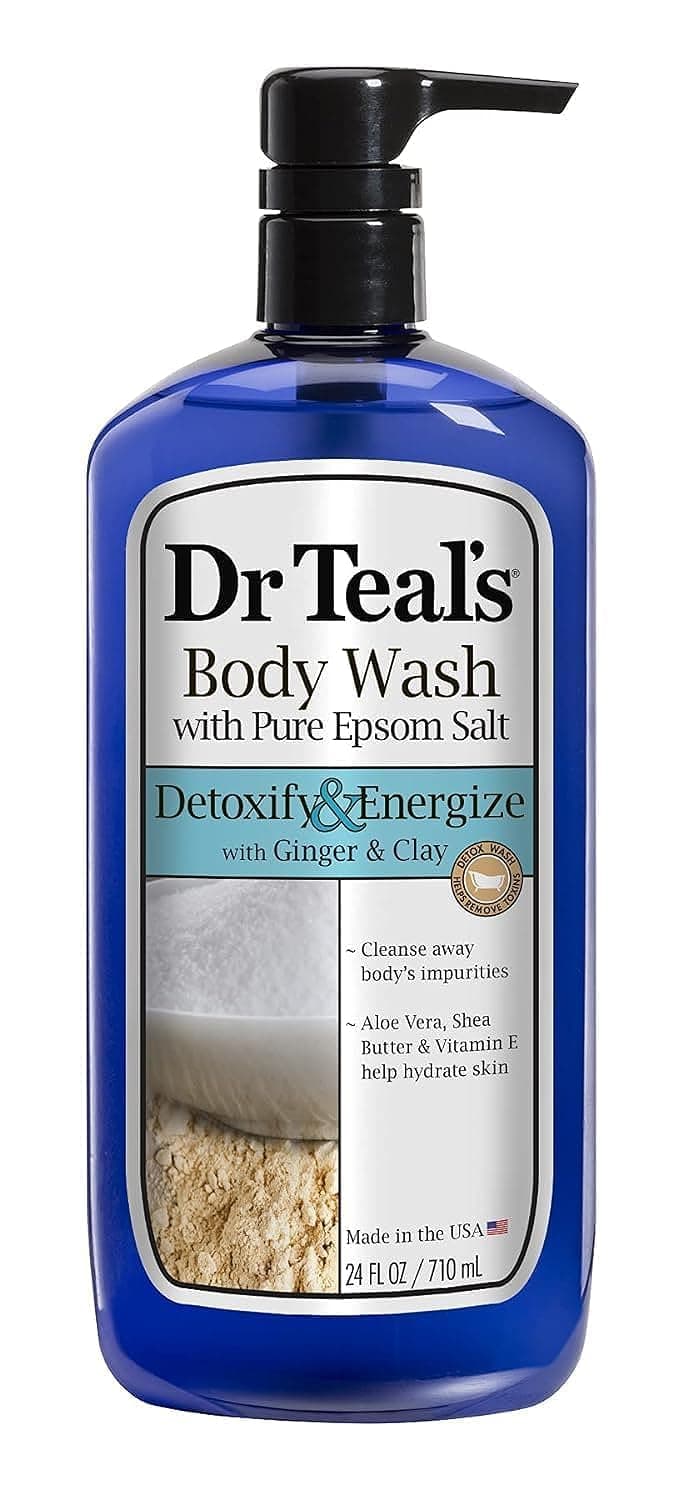 Dr. Teal's Pure Epsom Salt Body Wash, Detox, 24 fl oz