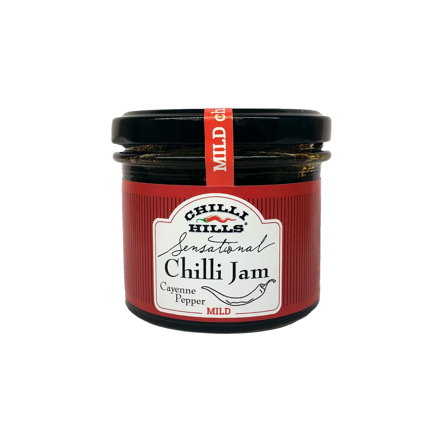 Chilli Hills Hot & Sweet Cayenne Peppers Jam. Hand Crafted from Finest Chillies Grown in Our Family Farm with Fresh Ginger, Lime and Mint . Natural, GMO & Gluten Free, Vegan. Glass jar - 130 ml