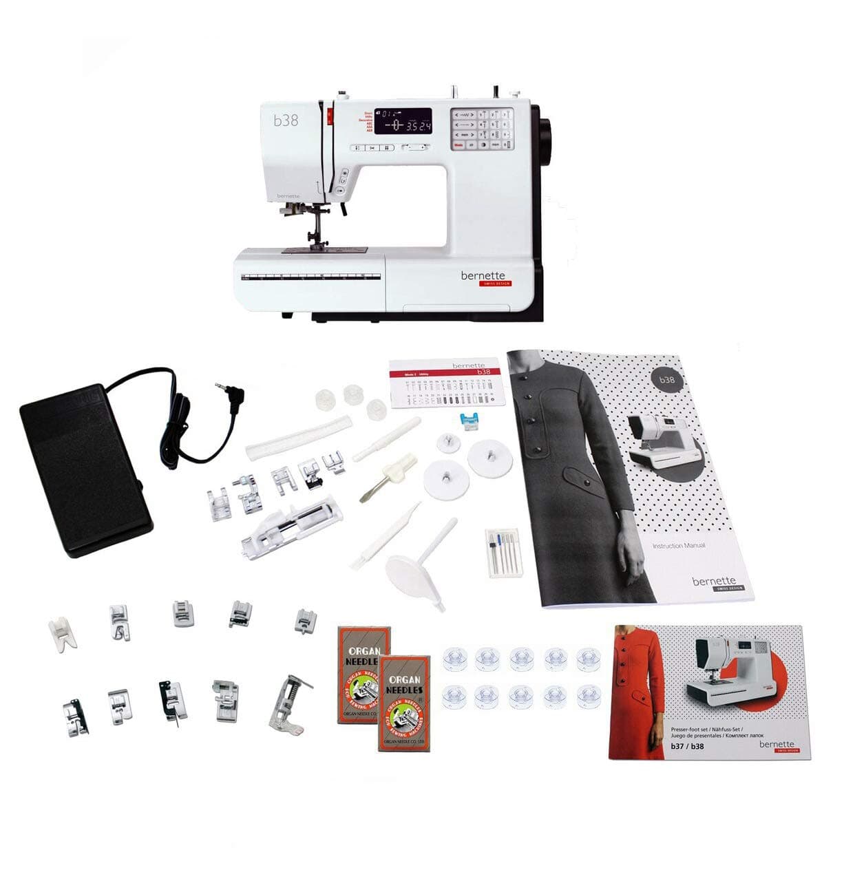 38 Swiss Design Computerized Sewing Machine with Bonus Bundle