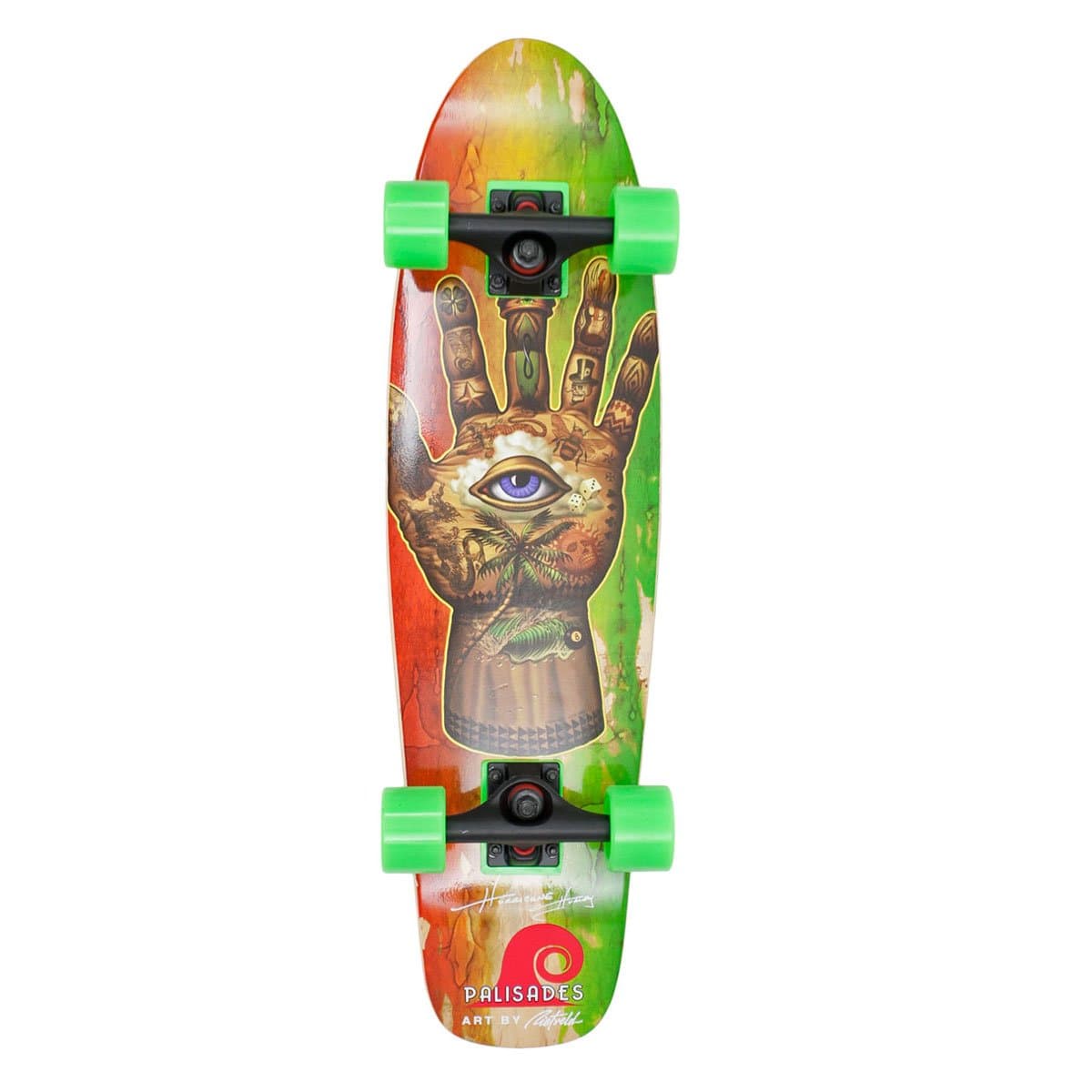 Hurricane Hurley Mini Cruiser Complete Skateboard, 8 x 29.5-Inch