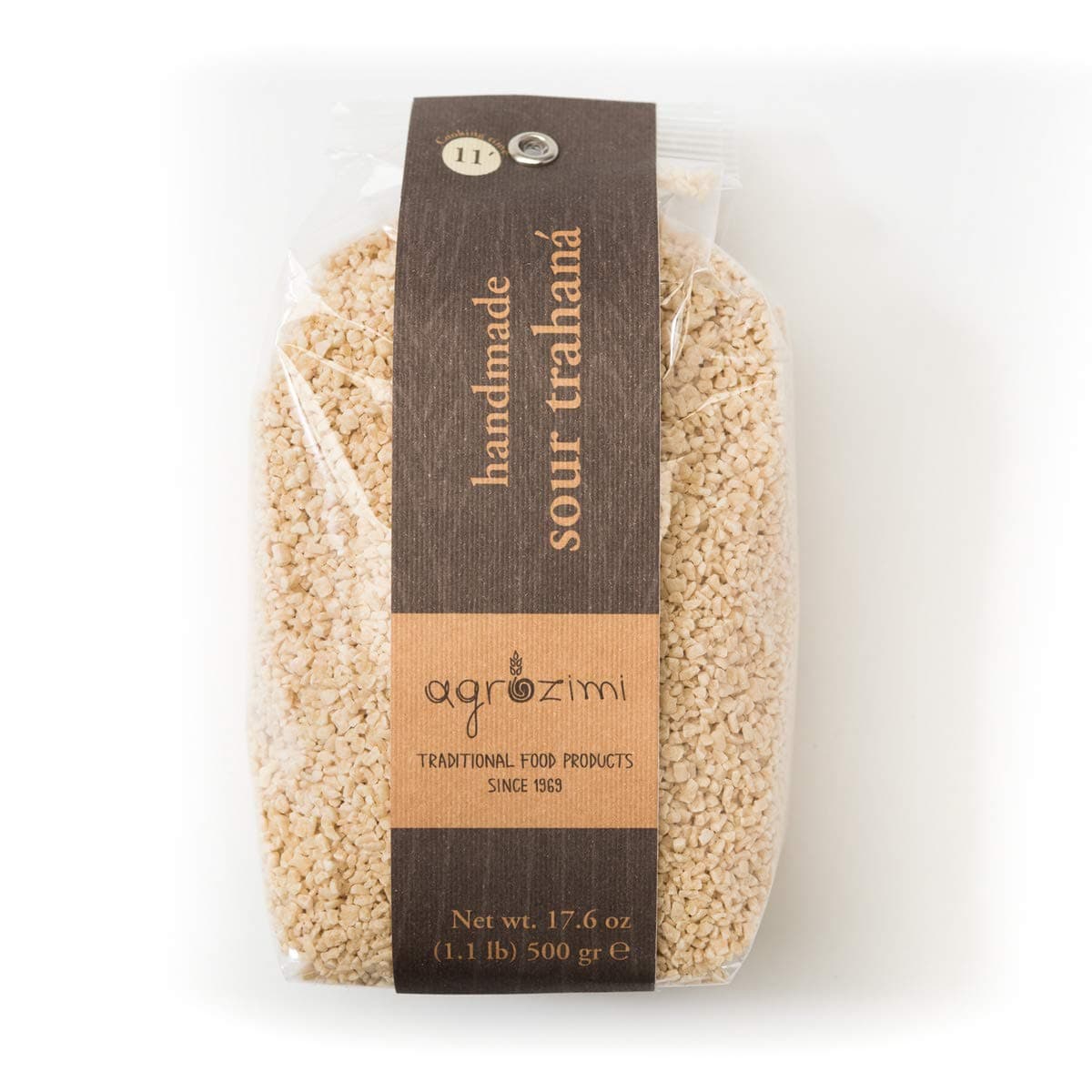 Agrozimi Traditional Sour Trahana Pasta - 17.6 Ounces | Handmade with Real Yogurt | Natural, No Preservatives