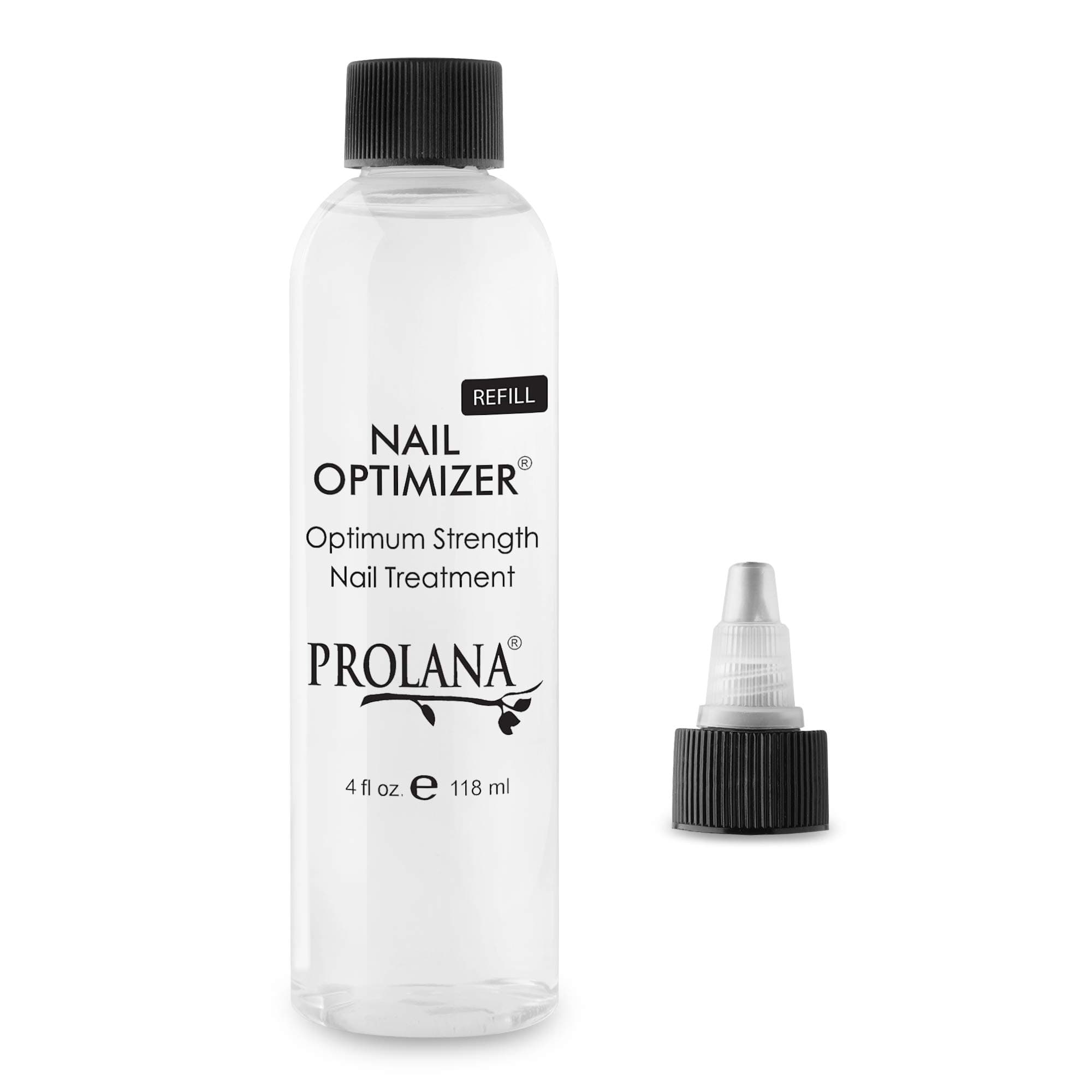 Nail Optimizer One-Step Multi Use Nail Fortifier, Nail Hardener, Nail Strengthener - Optimum Strength Nail Treatment (Refill Size) 4 oz/ 120 ml