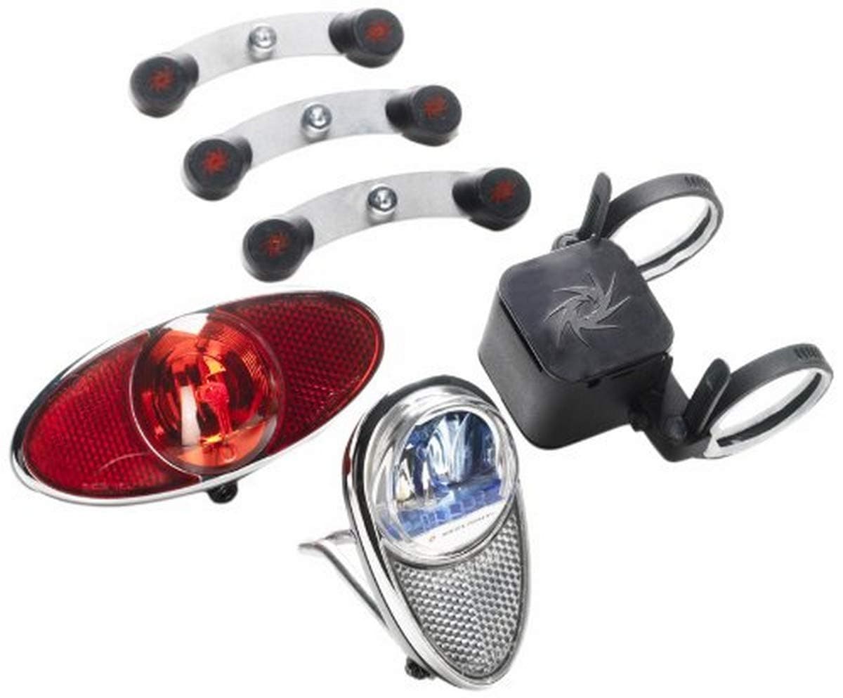Rl720 Light Set Combo Includes Front/Rear Lights/Fork/Carrier Mount, Black