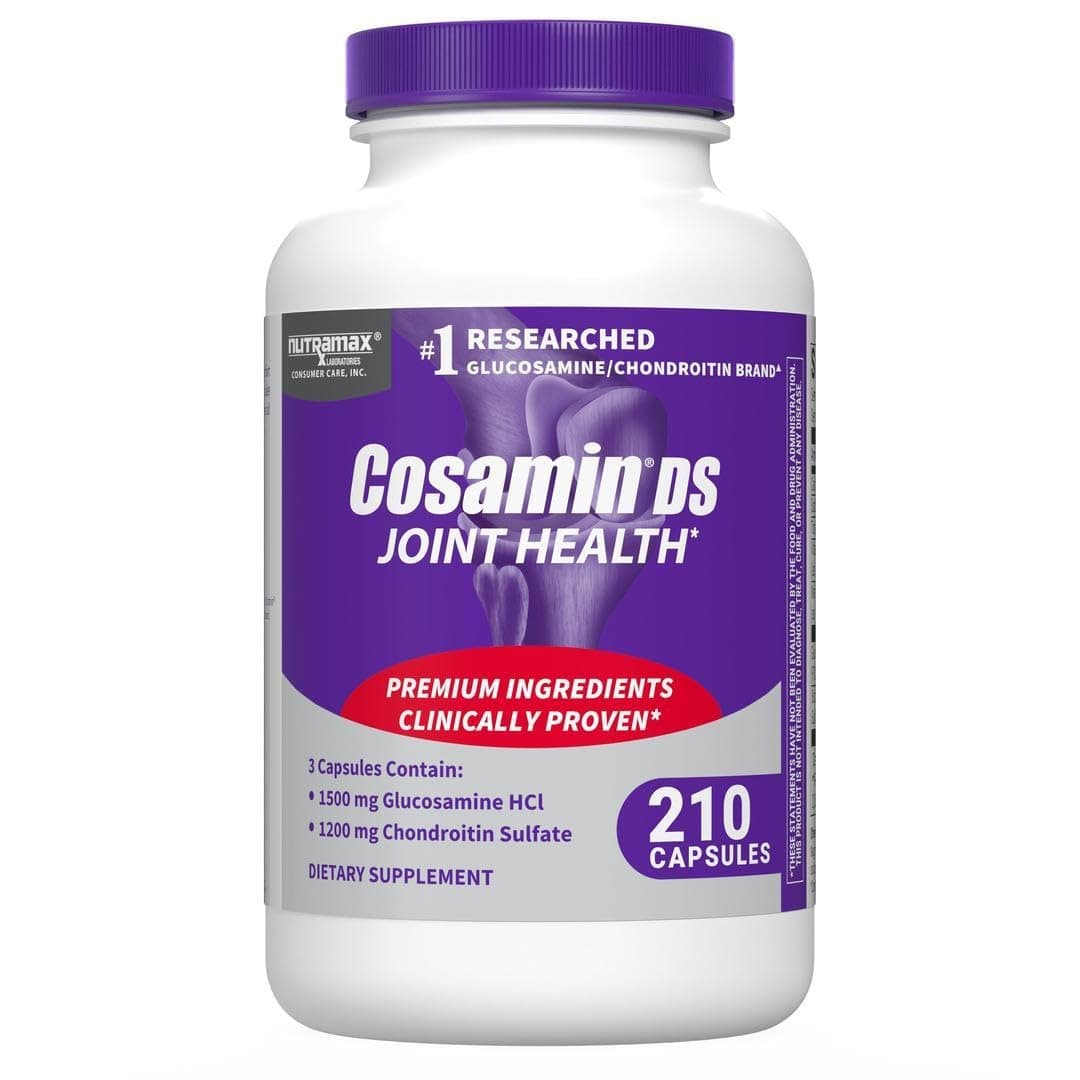 Cosamin® DS Joint Health Supplement with Glucosamine & Chondroitin for Adult Men & Women, Joint Supplement, 210 Capsules