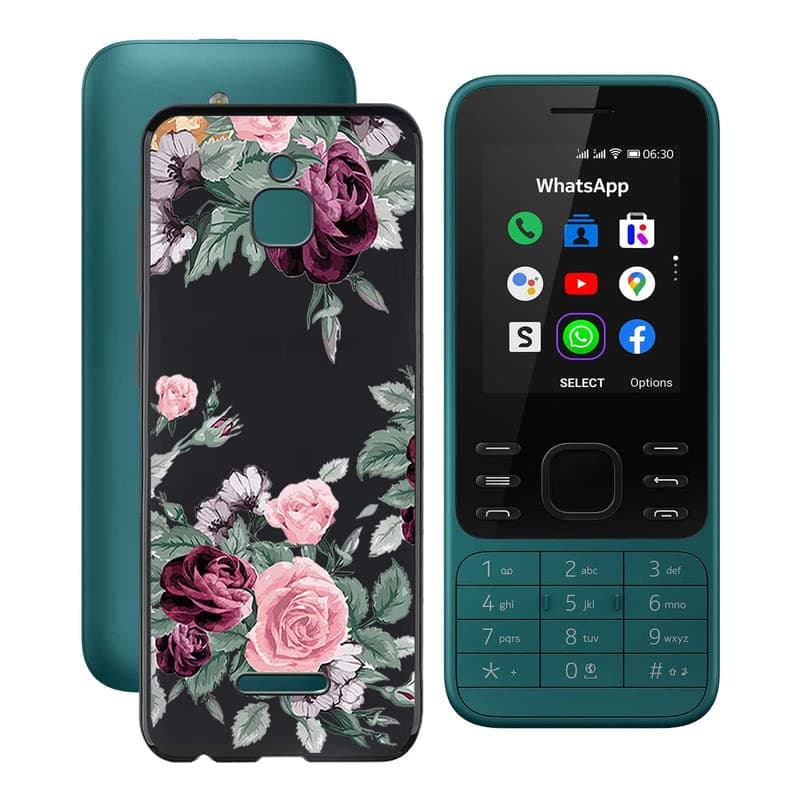 Case for Nokia 6300 4G (2.4"), Shockproof TPU Bumper Cover 360° Drop Protection Shell Ultra-Thin Soft Silicone Phone Case for Nokia 6300 4G - Safflower