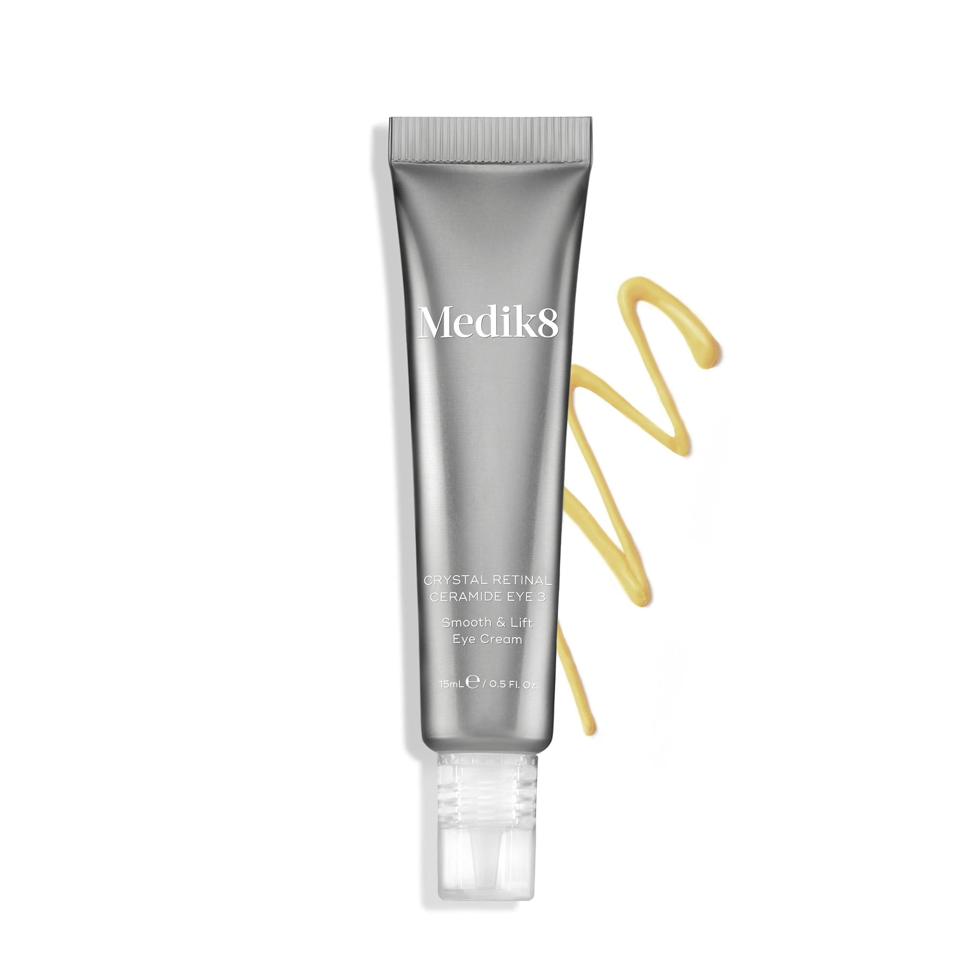 Crystal Retinal Ceramide 3 Eye Cream - Anti Ageing & Anti Wrinkle - Smooth & Lift Eye Cream - 0.03% Retinal Strength - 11x Faster than Retinol - For New Vitamin A Users - 15ml