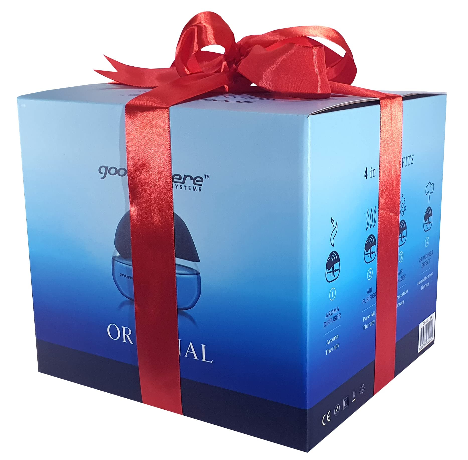 Gift Wrapped - Original - Aroma Therapeutic Total Pure Air Revitalizer - Air Purifier - Aroma Diffuser - Air Ionizer - Humidifying Effect
