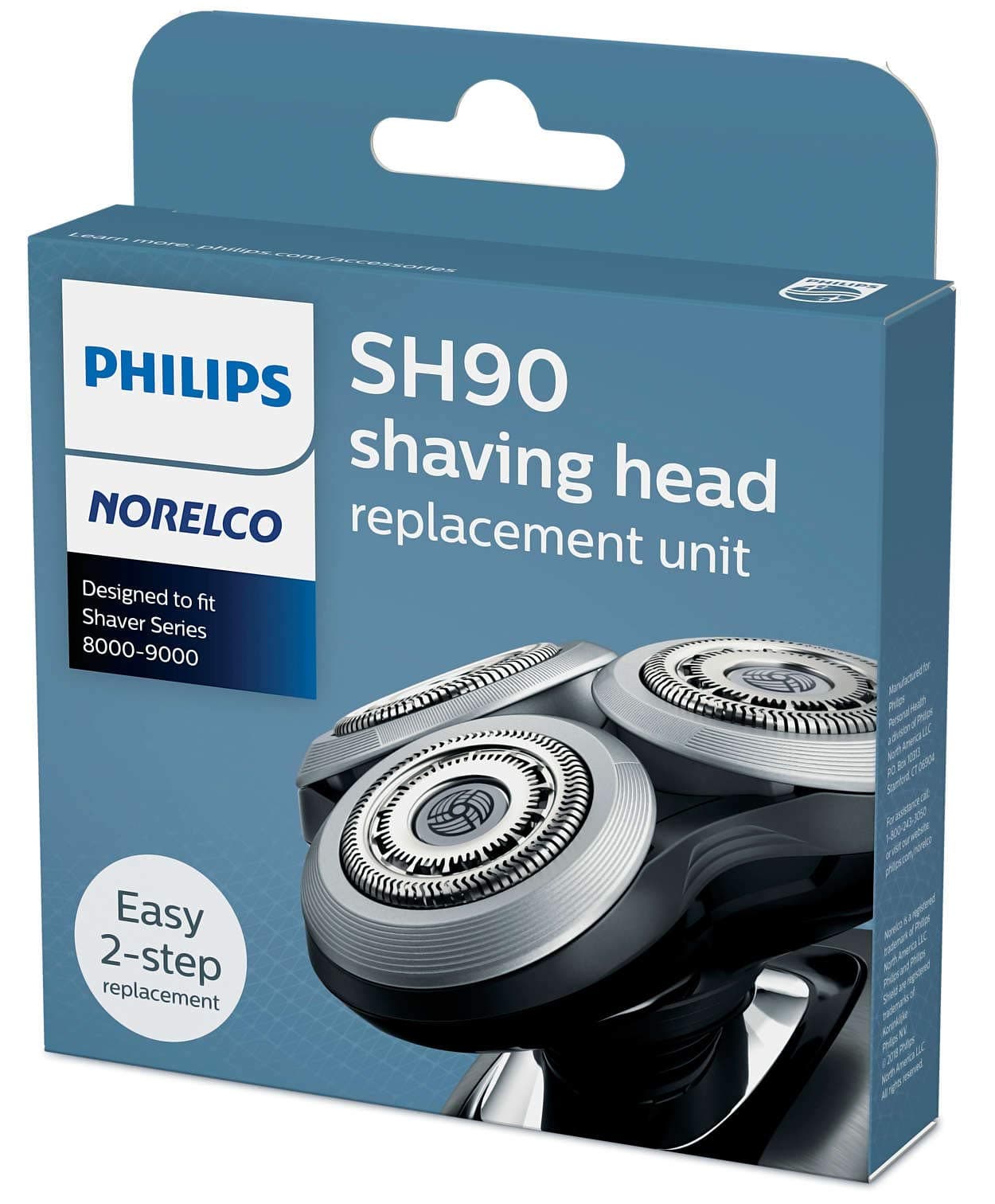 Philips Norelco SH90/72 Replacement Heads New Version for Series 9000 (Replaces SH90/62)