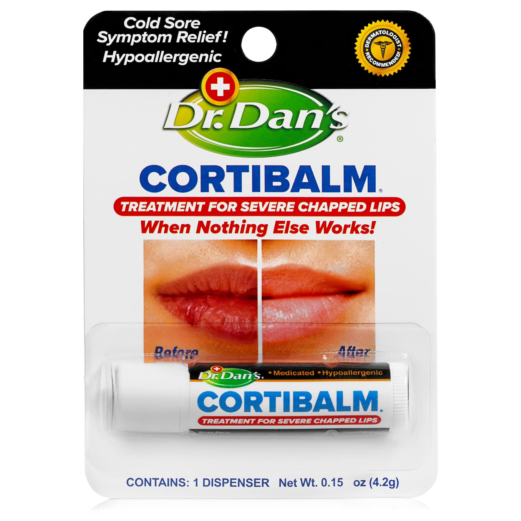 Dr. Dan's CortiBalm Lip Balm.14 oz