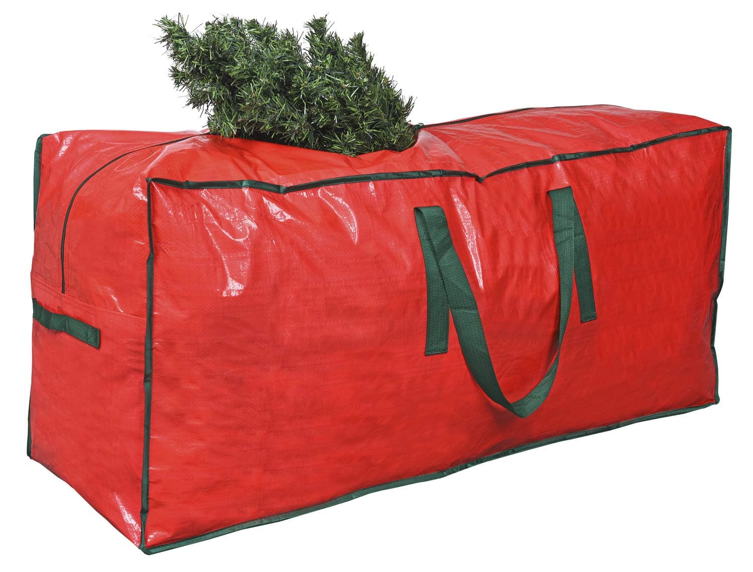 ProPik Christmas Tree Storage Bag | Fits Up to 9 Ft. Tall Disassembled Tree | 65” X 15” X 30” Holiday Tree Storage Case | Christmas Storage Container with Handles and Sleek Zipper (Red)