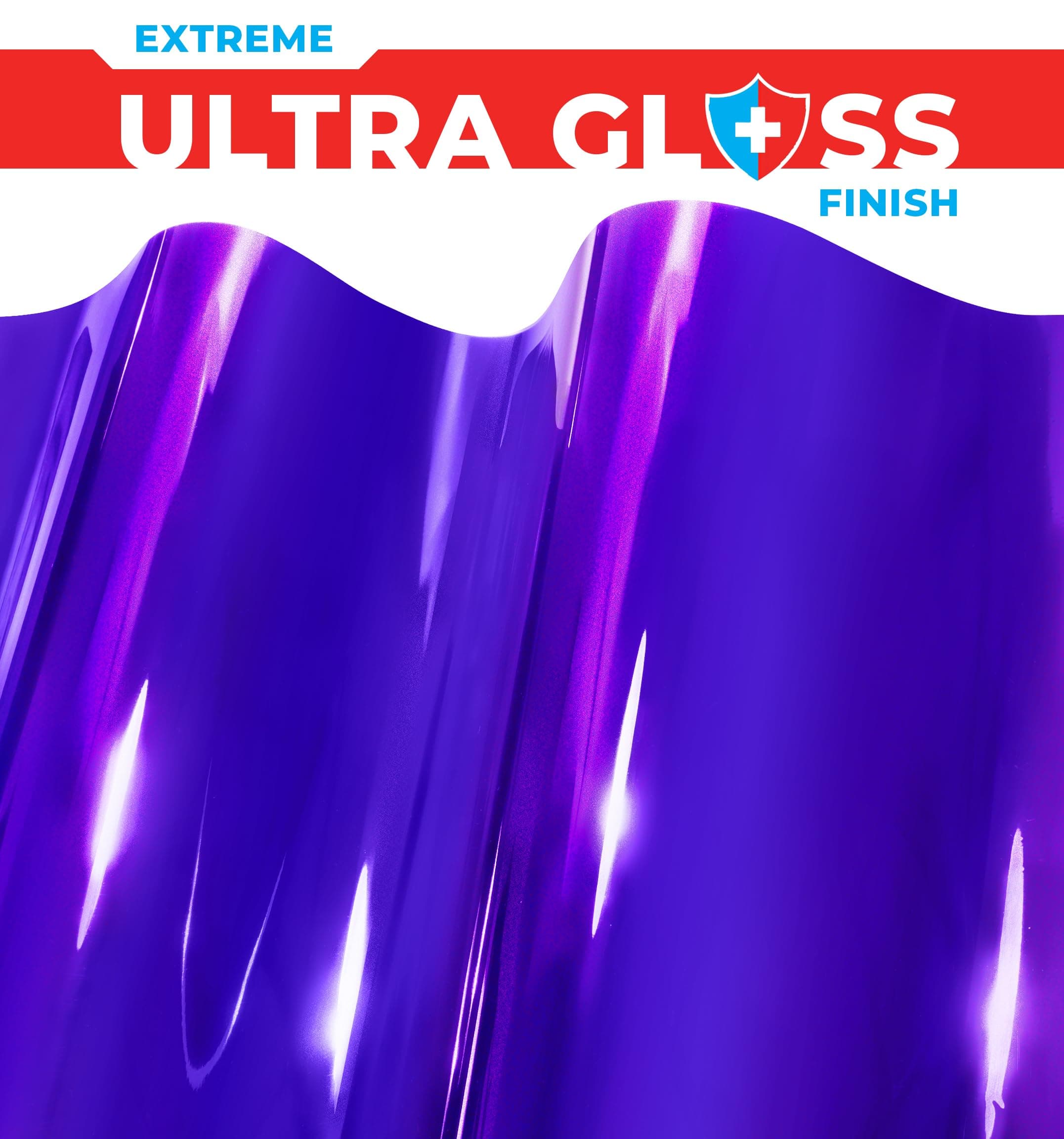 ColorFusion PPF by VViViD, Gloss Flip Purple Blast Dry Apply PPF Vinyl Car Wrap Roll 60ft x 5ft
