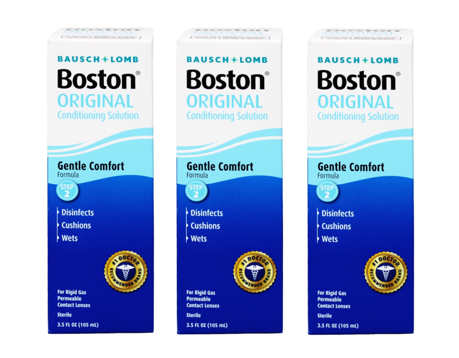 Bausch + Lomb & Boston Original Conditioning Solution Pack of 3 Multi