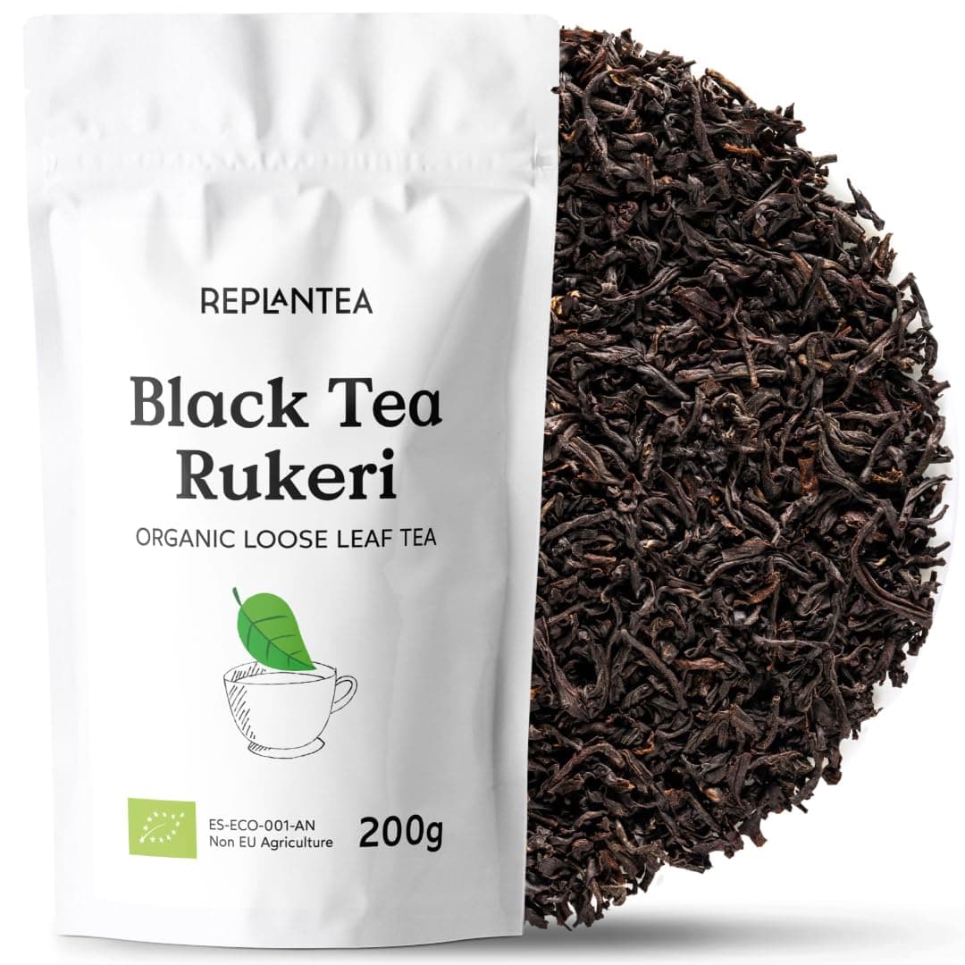 Organic Loose Leaf Black Tea 200g (100 Cups) | Organic Black Tea Rukeri from Rwanda REPLANTEA