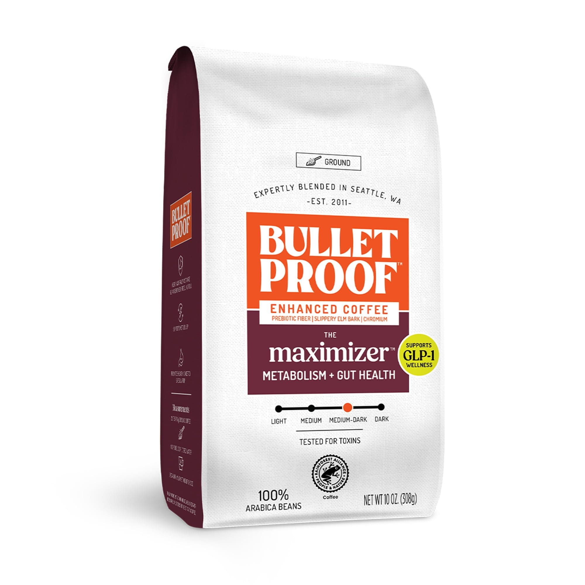 The Maximizer Ground Coffee, 10 Ounces, Clean Coffee with Metabolism and Gut Health Support