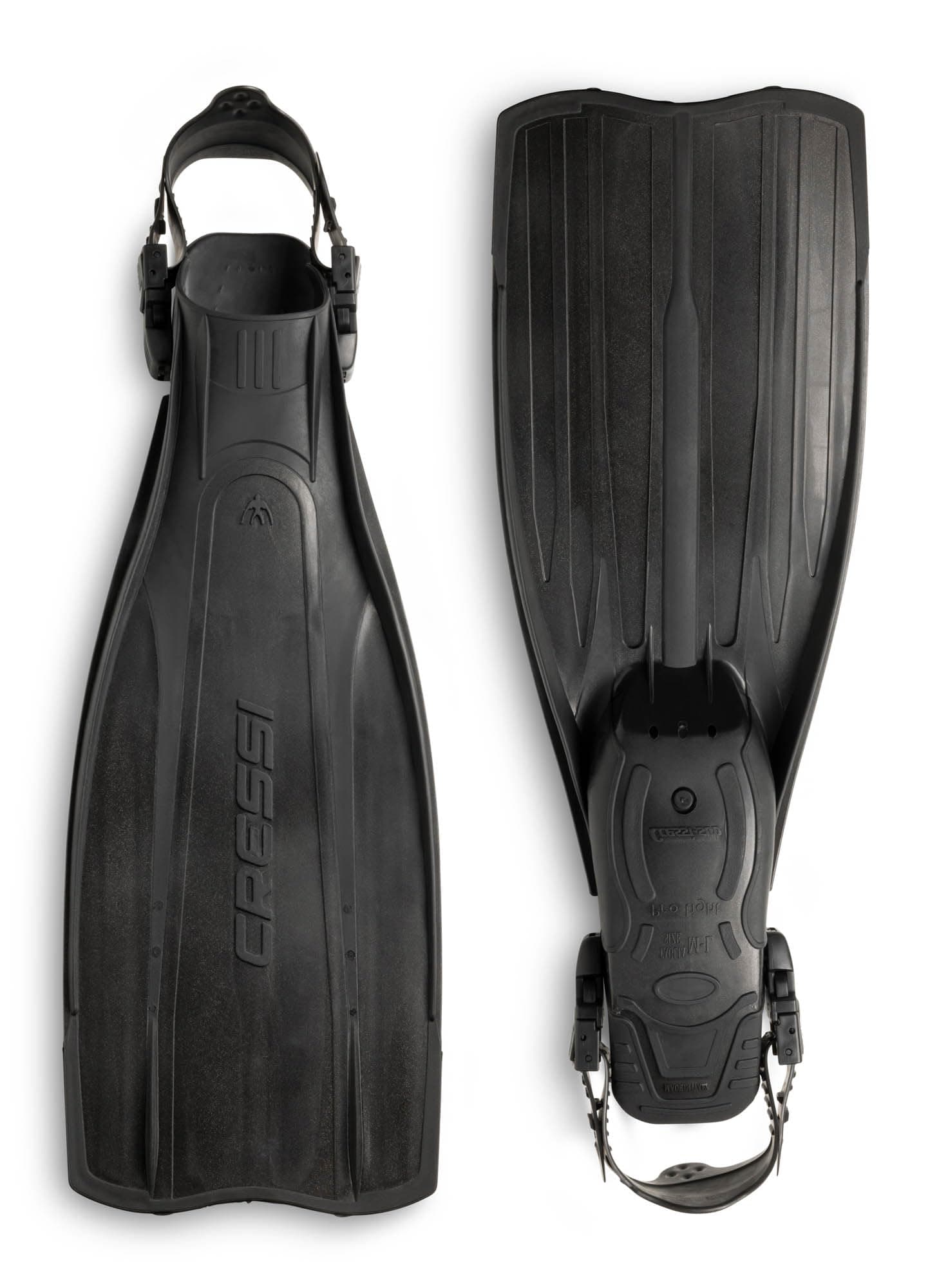 Cressi Lightweight Well-Balanced Open Heel Scuba Diving Fins - Pro Light: Made in Italy