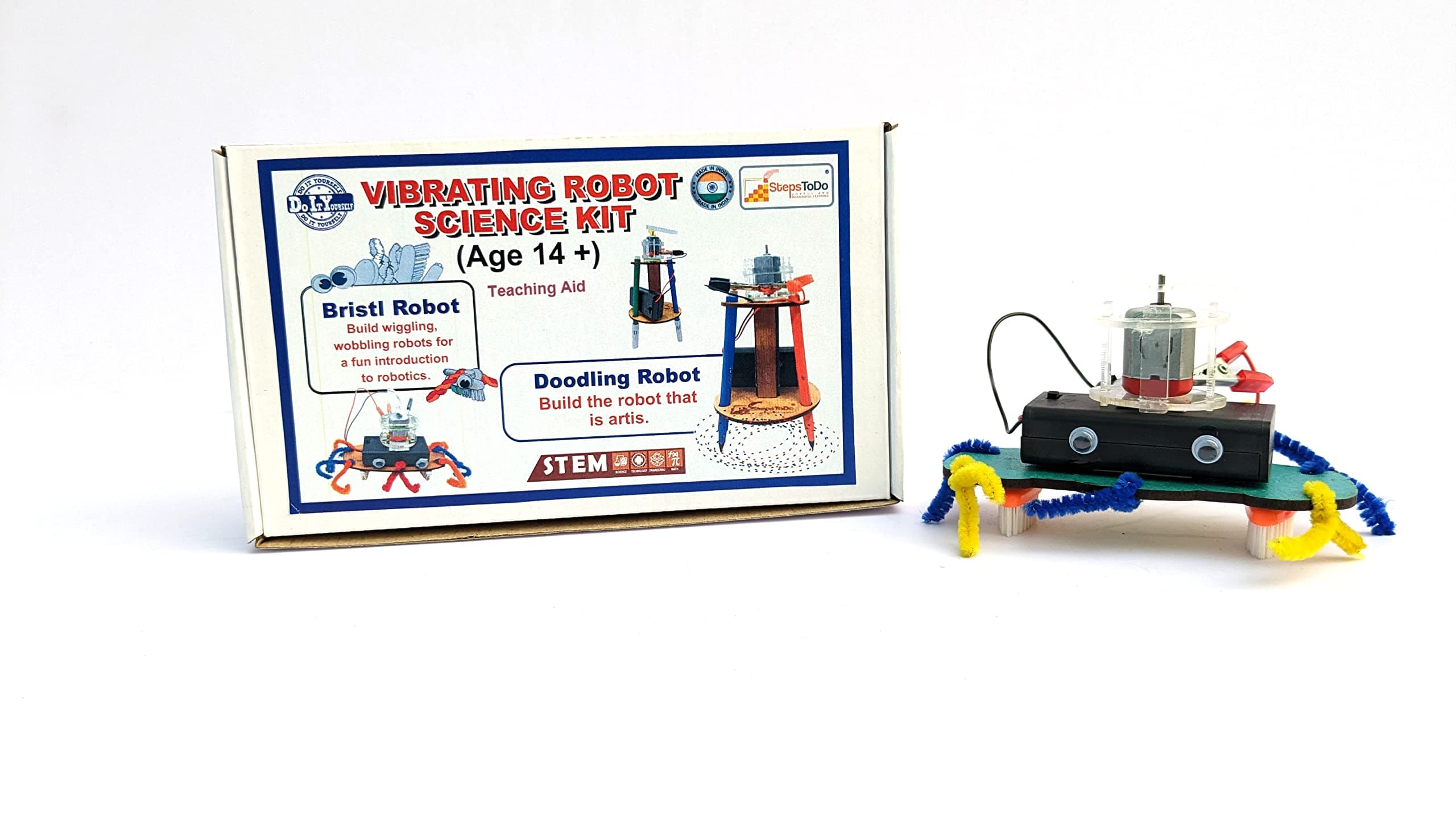 Vibrating Robot Science Kit Make Your Own Bristlebot