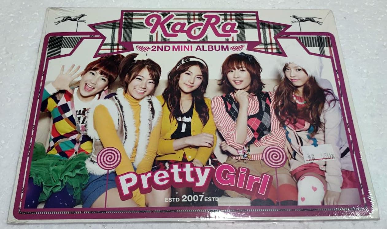 Kara Official CD Pretty Girl 2nd Mini Ablum Gyu-Ri Seung-Yeon Nicole Ji-Young Young-Ji Sealed Kpop Kstar