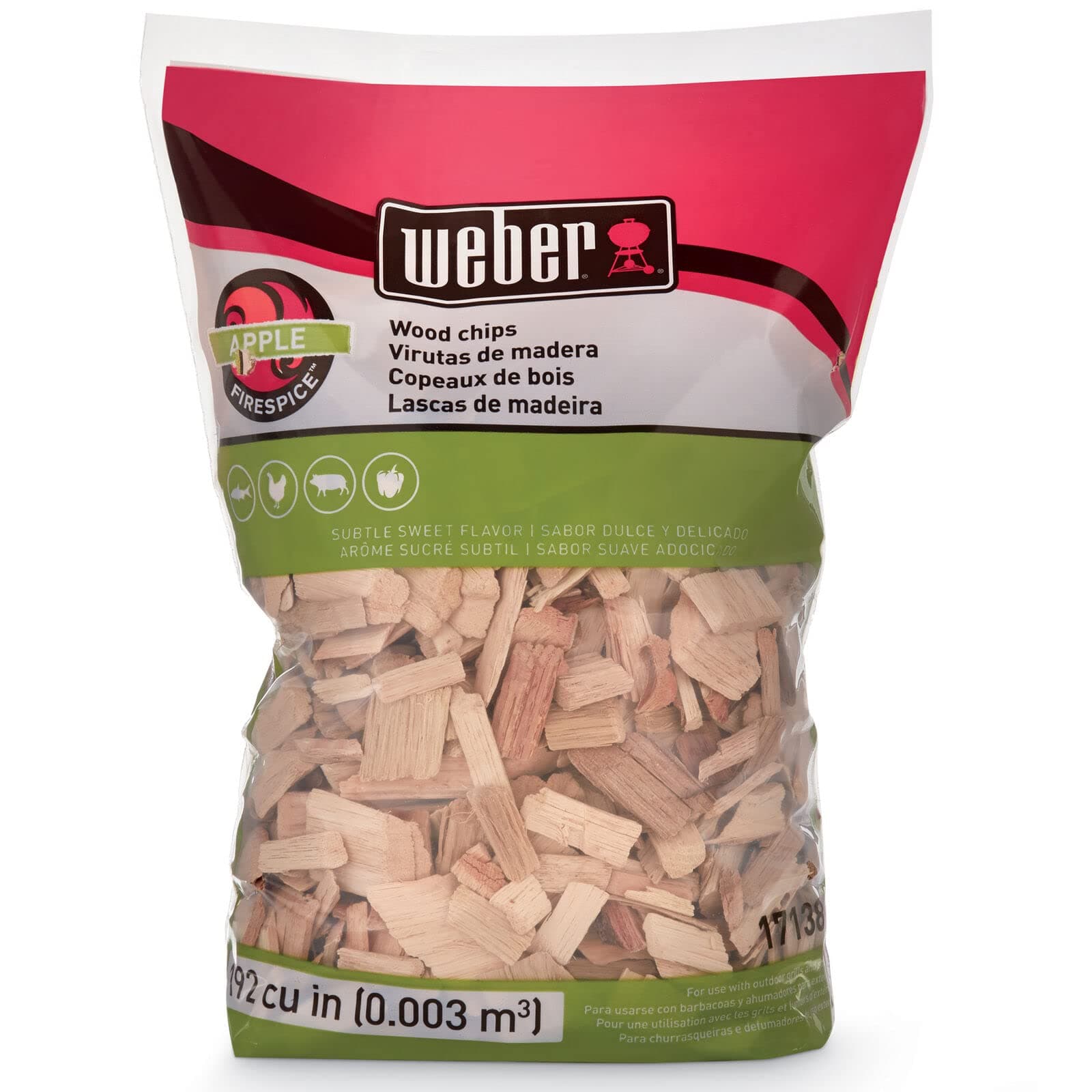 Weber Wood Apple Chips - 2 Lb Bag (816.5 G, Brown)