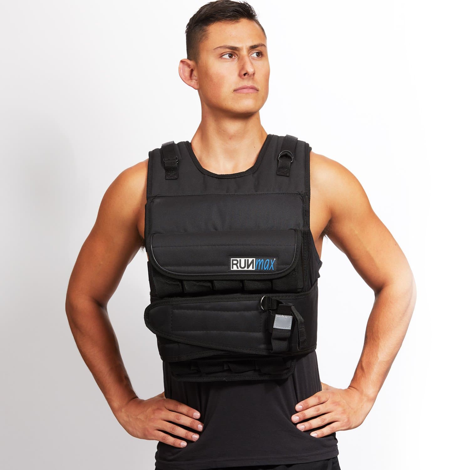 RUNFast 12lbs-140lbs Weighted Vest (Without Shoulder Pads, 100lbs)