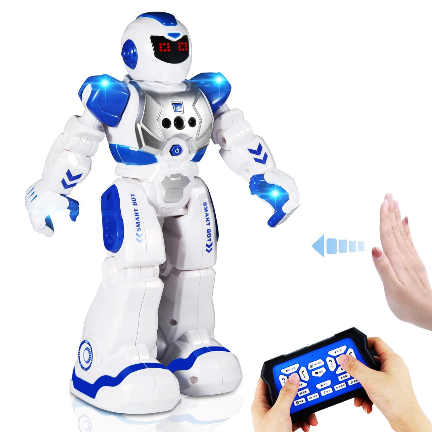 AILUKI RC Robot Toy ,Programmable Intelligent Sing Dance Walk Smart Robotics, Robot Gift for Kids
