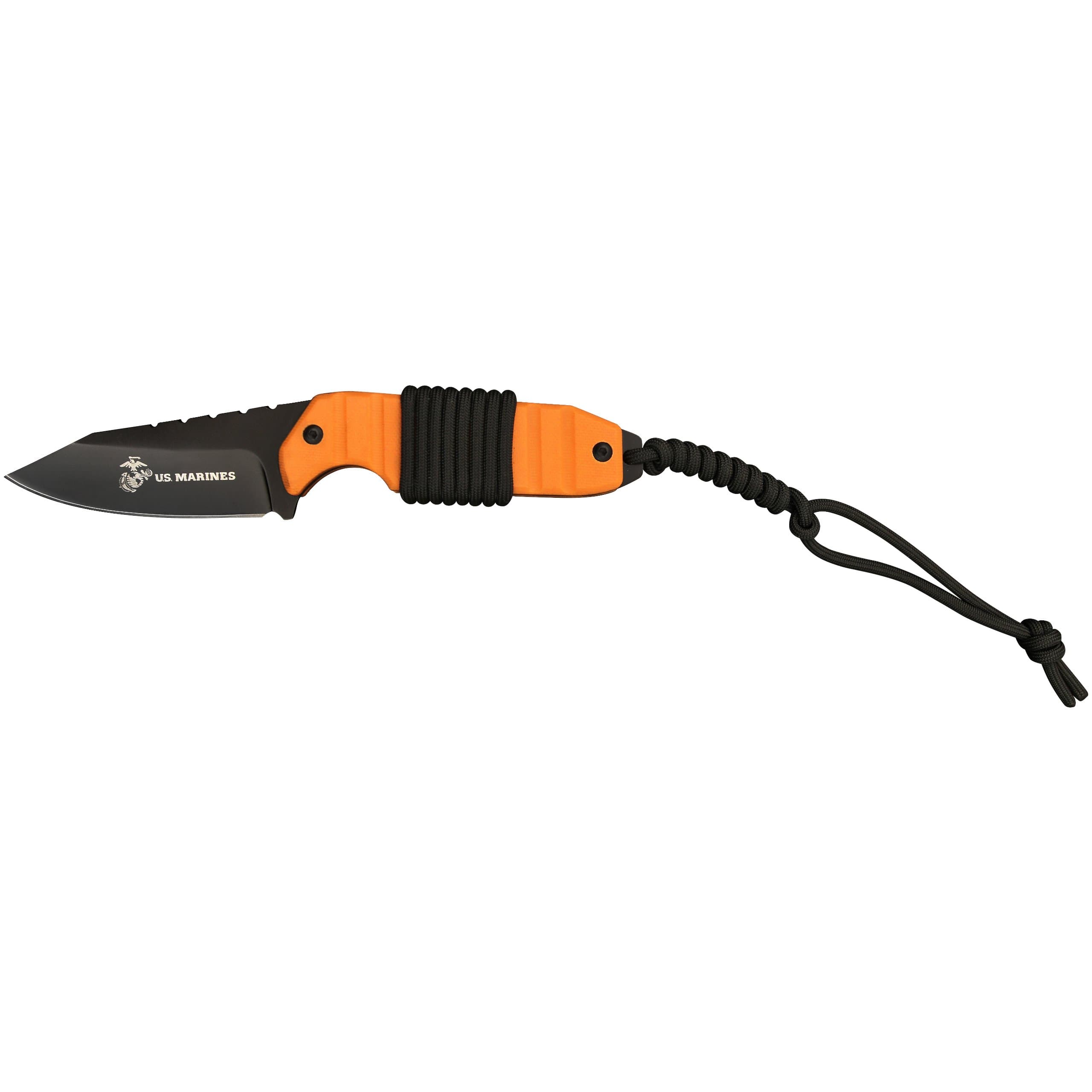 Elite Tactical US Marines M-2002OR Fixed Blade Knife, 7-Inch, Orange
