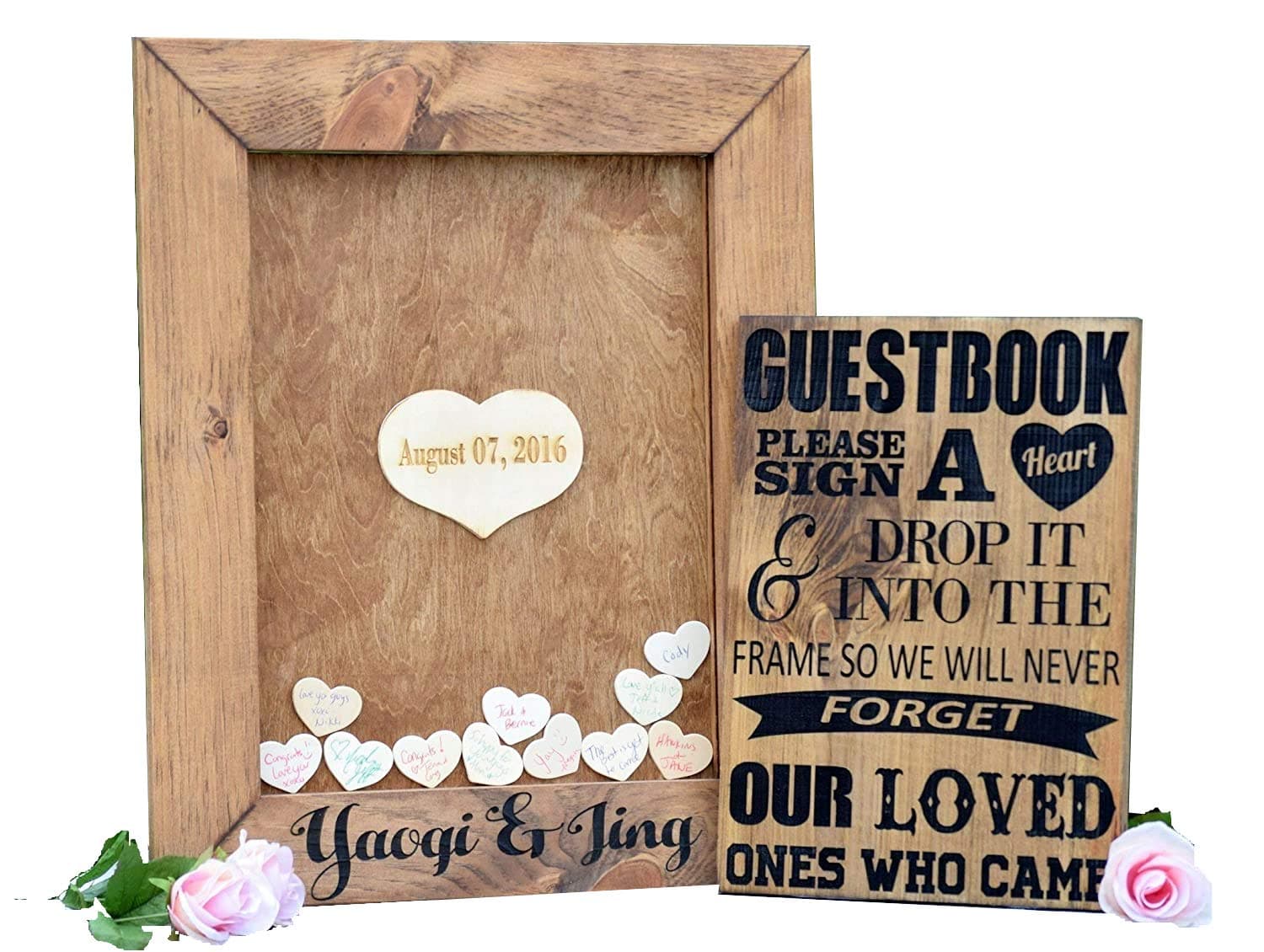 Wedding Guest Book Alternative - Heart Drop Guest Book - Guest Book Drop Box - Guest Book Sign - Guestbook Drop Box - Guest Book Ideas