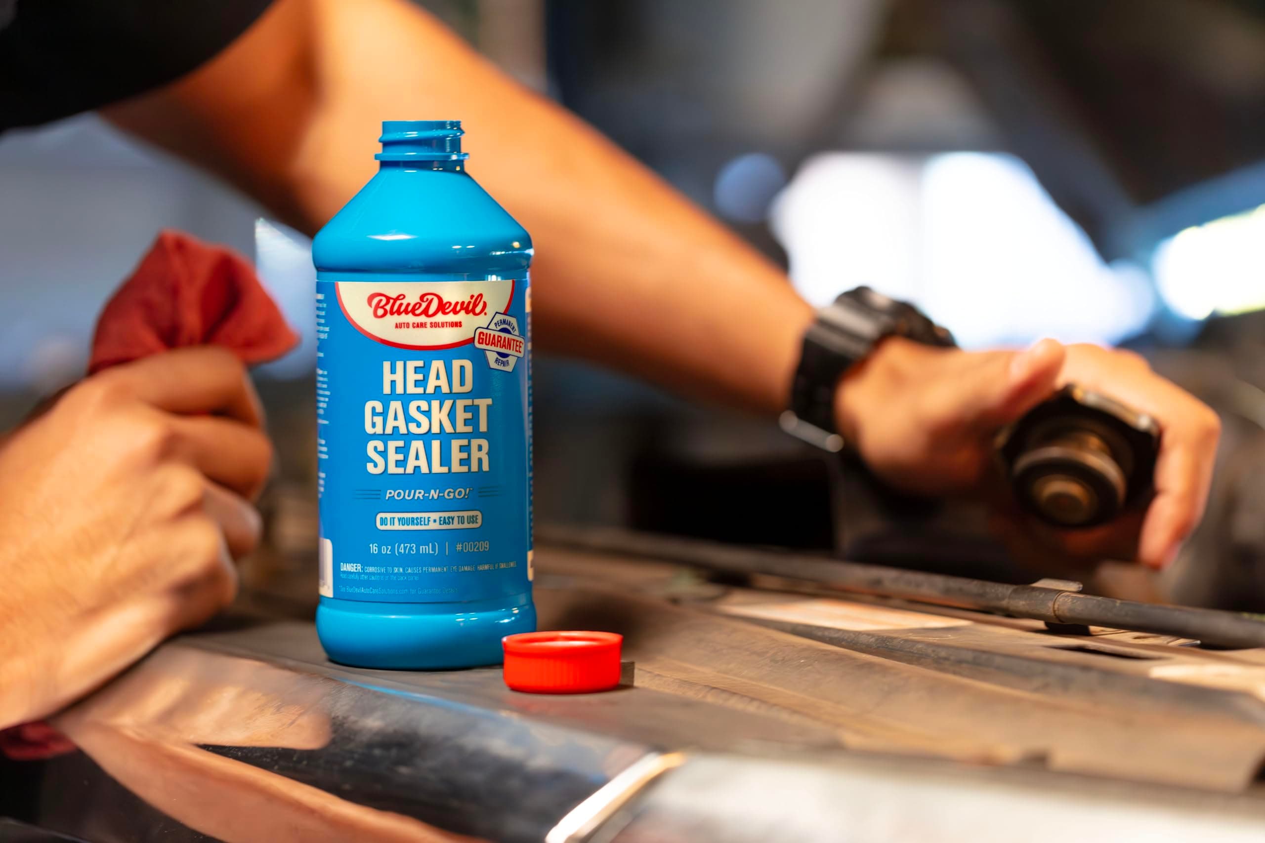 BlueDevil Pour-N-Go Head Gasket Sealer - 16 Ounce (00209)