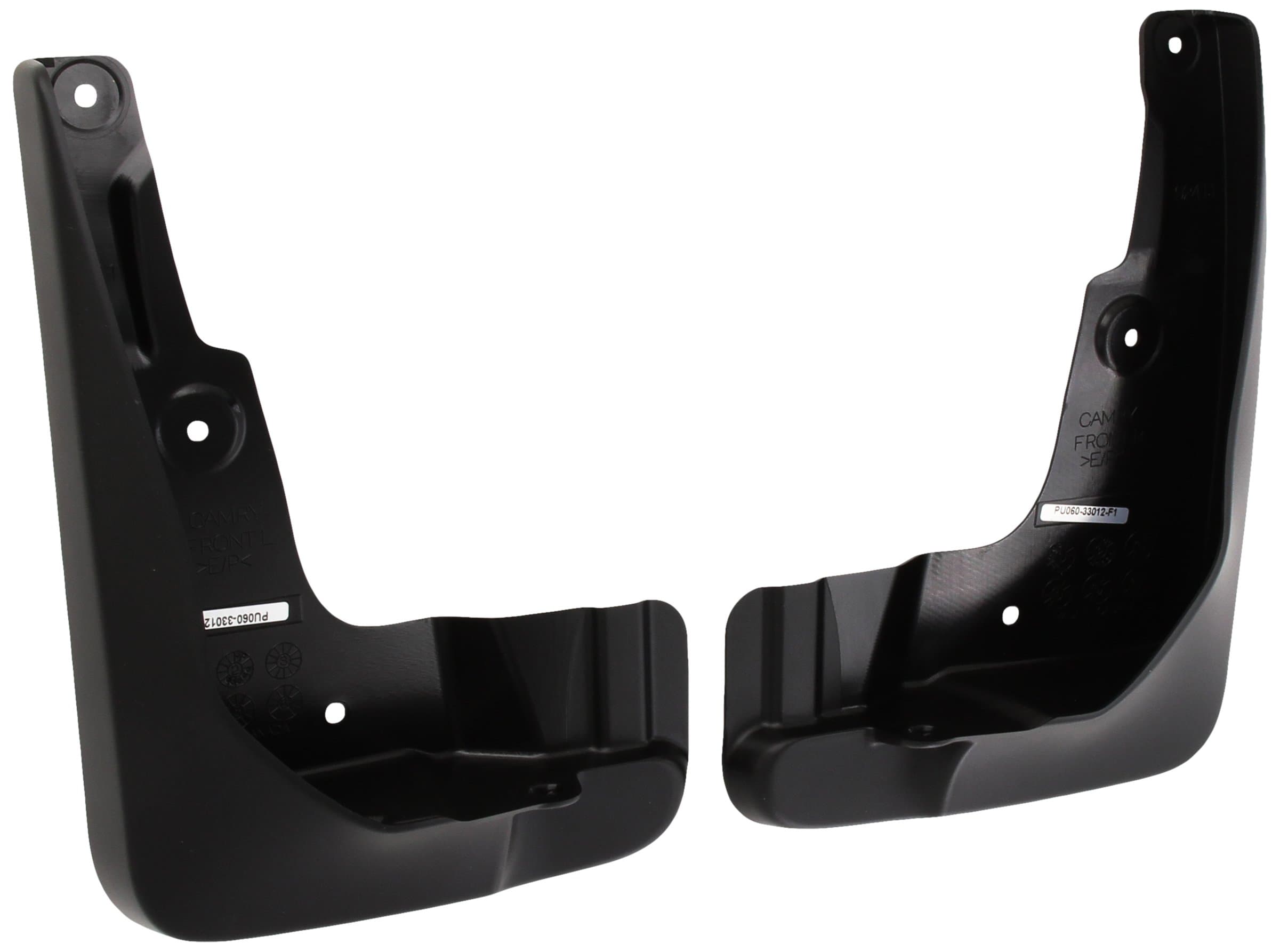 Toyota Genuine Accessories PU060-33012-F1 Black Front Mud Guard - 2 Piece