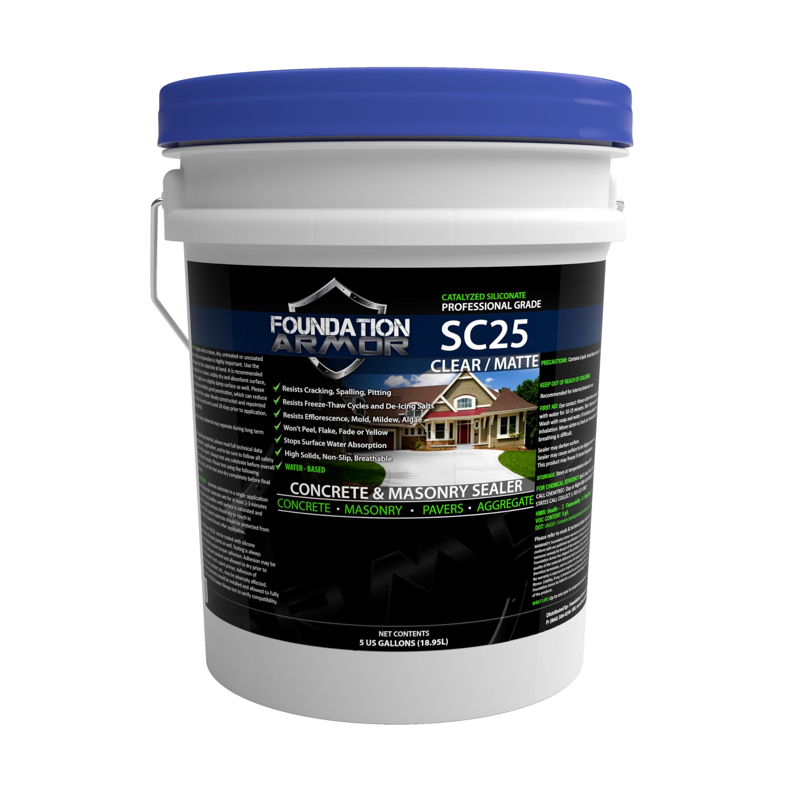 5 GAL Armor SC25 Penetrating Concrete Sealer and Water Repellent Salt Guard