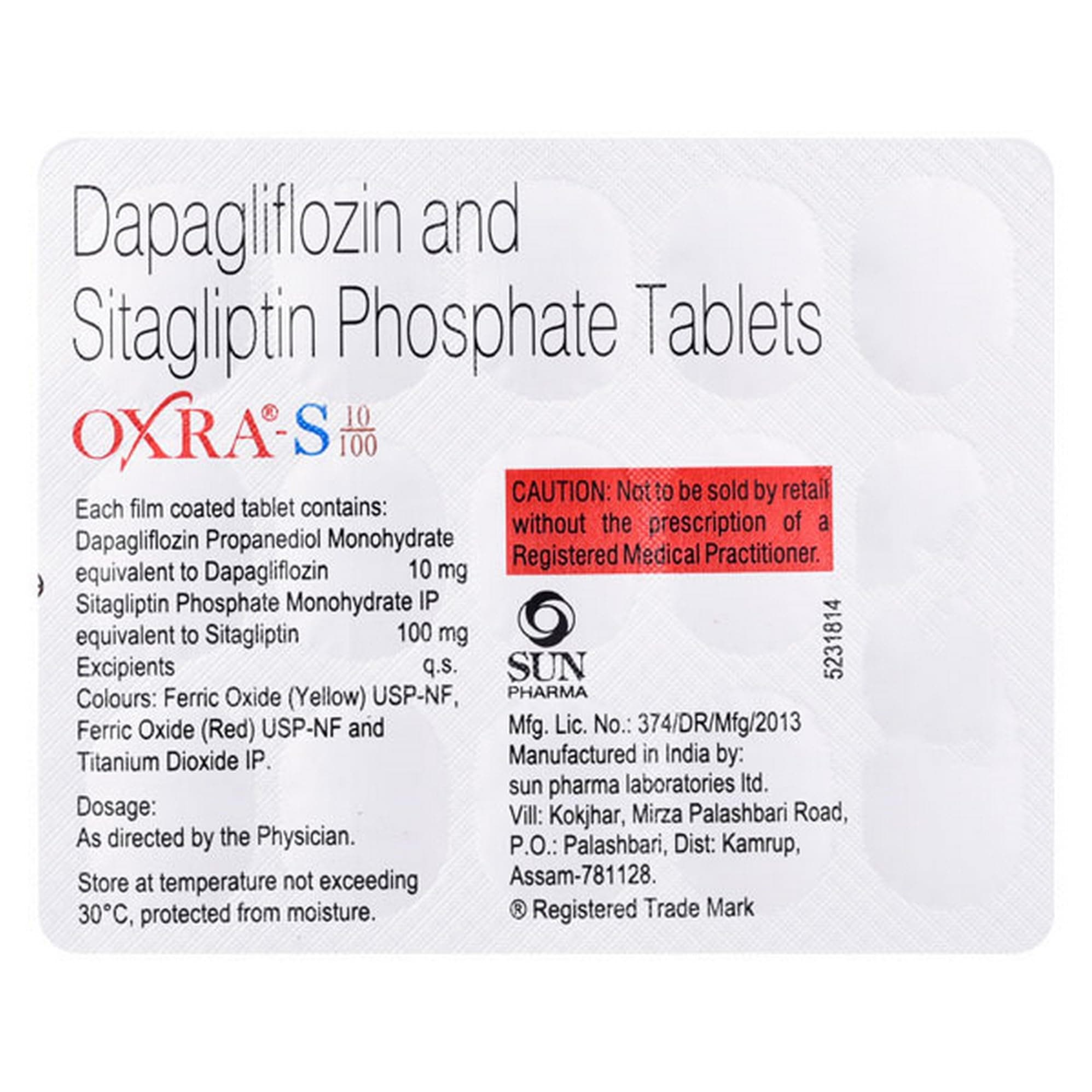 Oxra-S 10 mg/100 mg - Strip of 15 Tablets