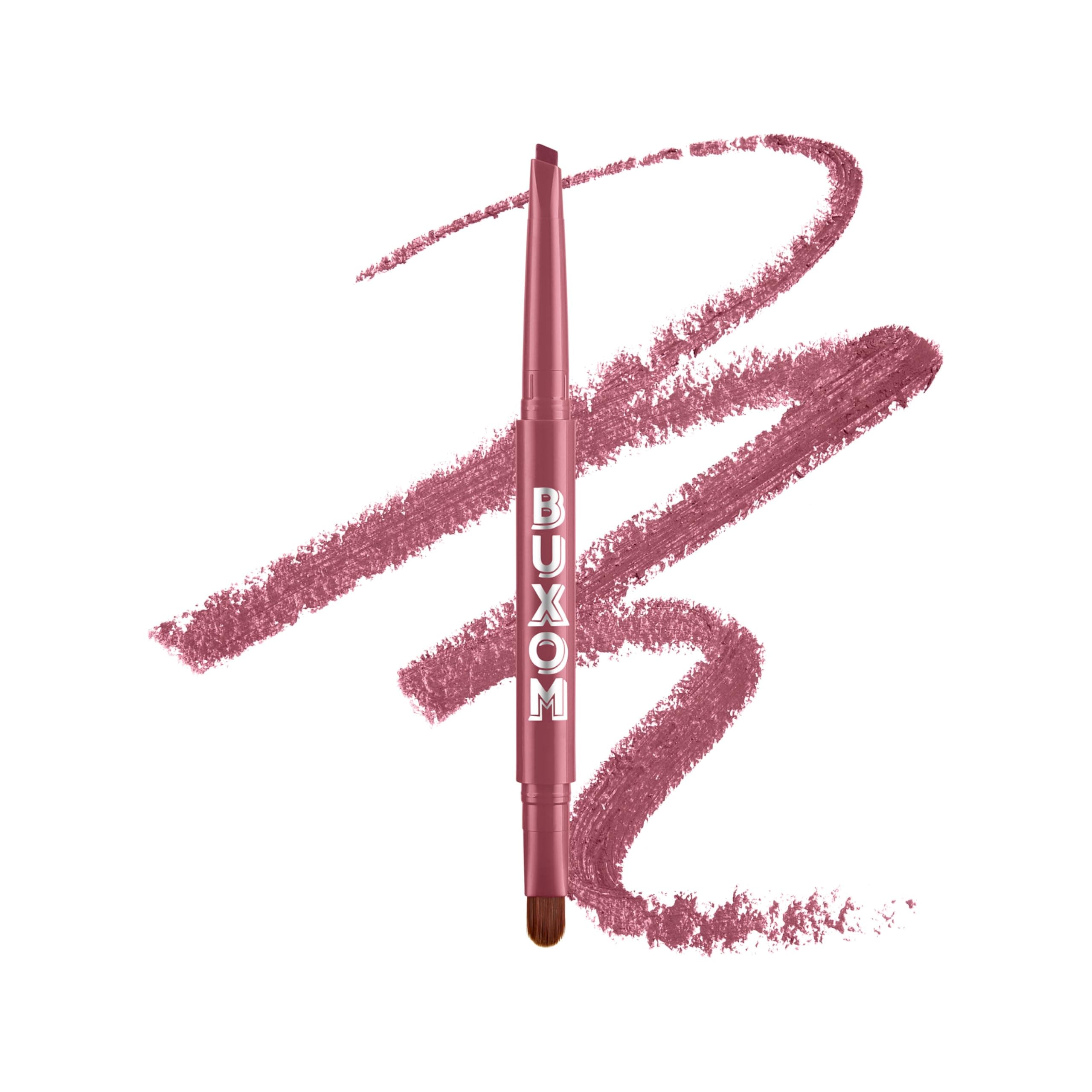 BUXOM Power Line Plumping Lip Liner, Long Lasting, Waterproof & Retractable Lip Pencil, Moisturizing Formula with Peptides & Vitamin E, Matte Finish, Cruelty-Free, No Sharpening Needed