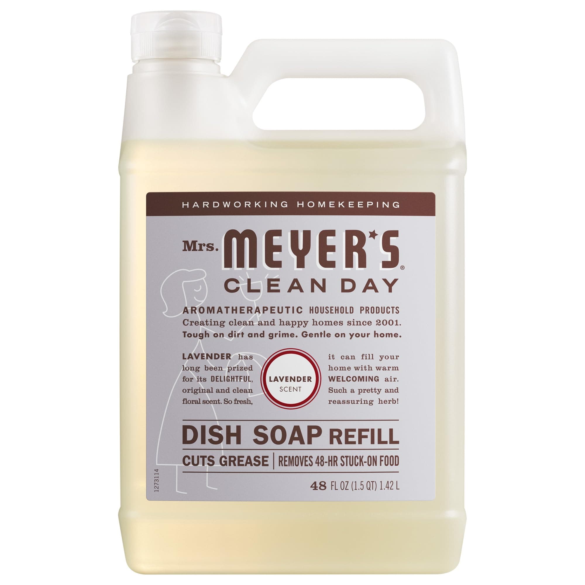 CLEAN DAY Liquid Dish Soap Refill, Lavender, 48 fl. oz
