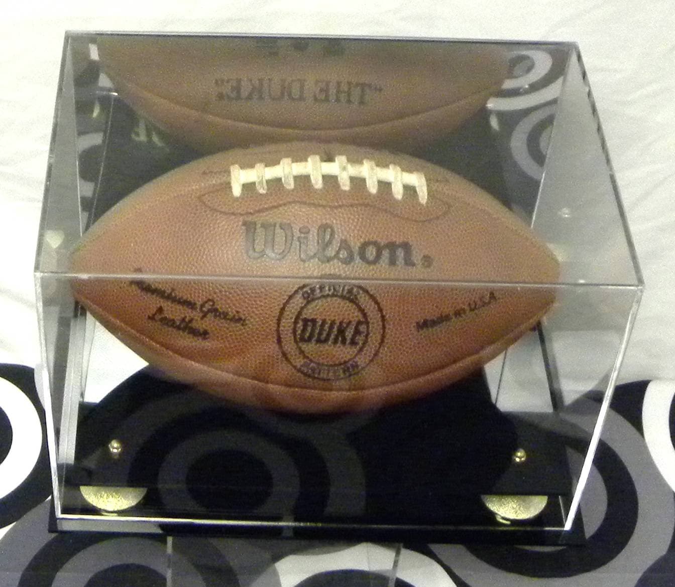 Cardboard Gold Brand Deluxe Acrylic Full Size Football Display case