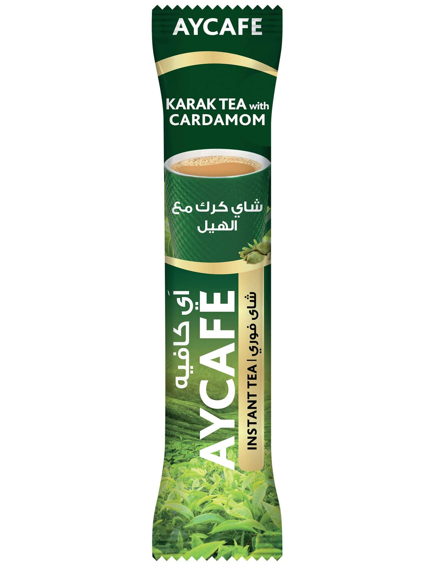 AYCAFE Karak Tea with Cardamom Pouch - 30 Sachets | Authentic Flavored Tea for Instant Brewing | Perfect for Tea Lovers