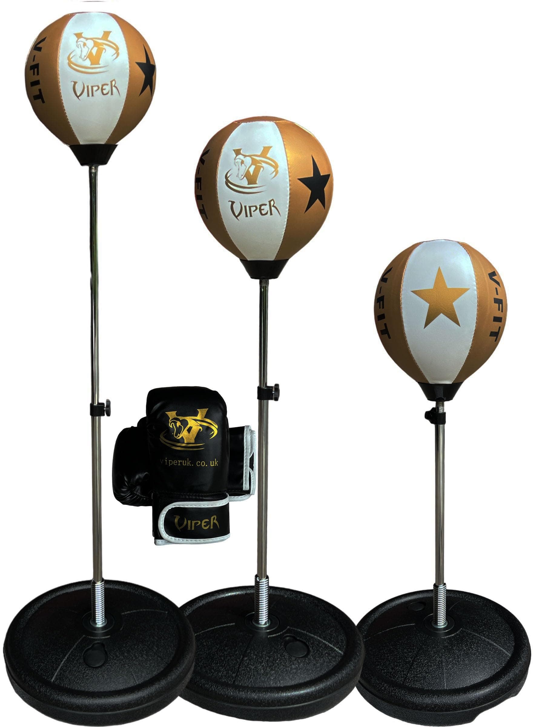 Viper Kids Free Standing Boxing Punch Bag Speed Ball & Mitts Gloves Kit Children Junior Boxing Set