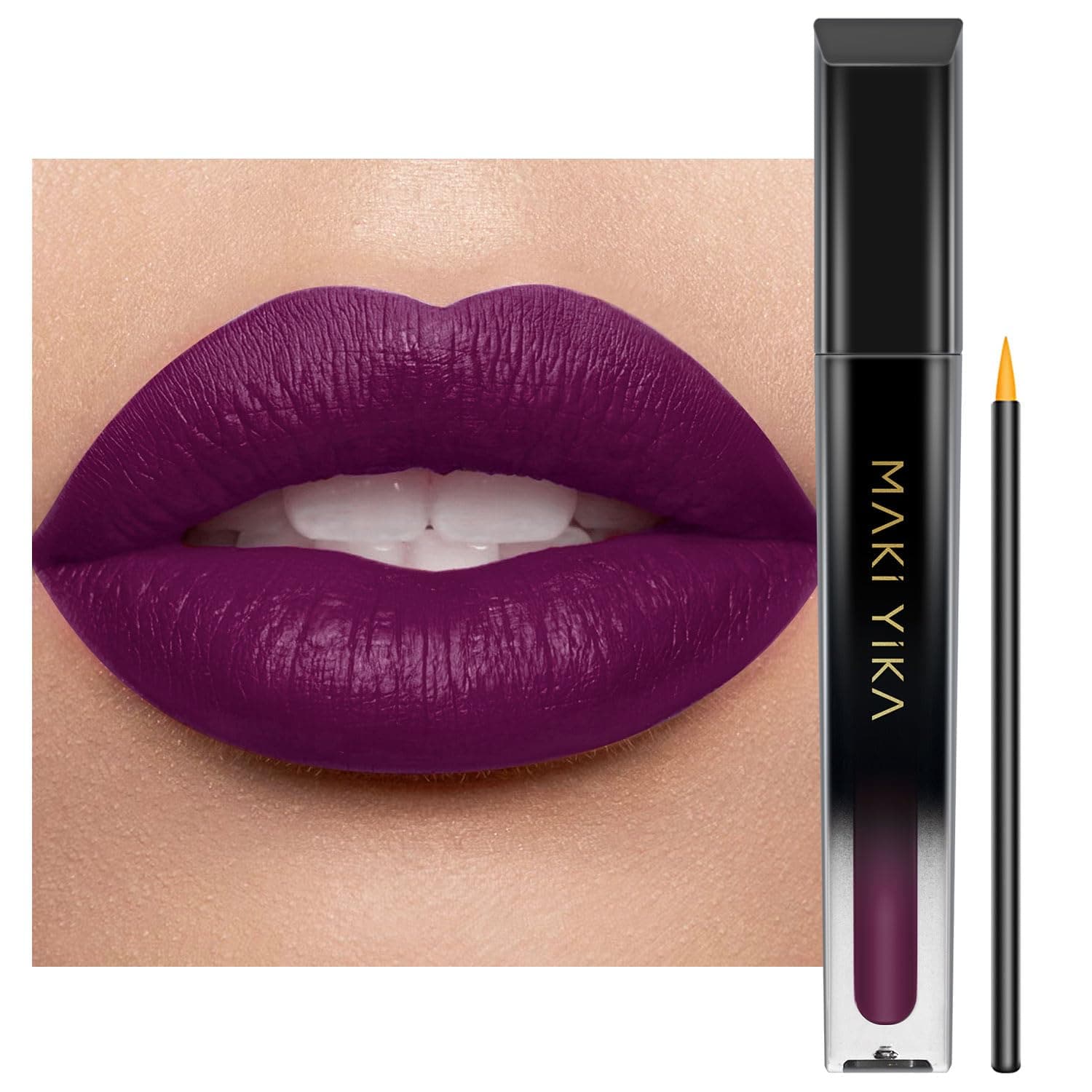Dark Purple Lipstick for Women Color Stay Long Lasting Lipsticks, No Smudge Matte Liquid Lipstick Transferproof Cruelty-Free Lip Color, GOTHIC PLUM