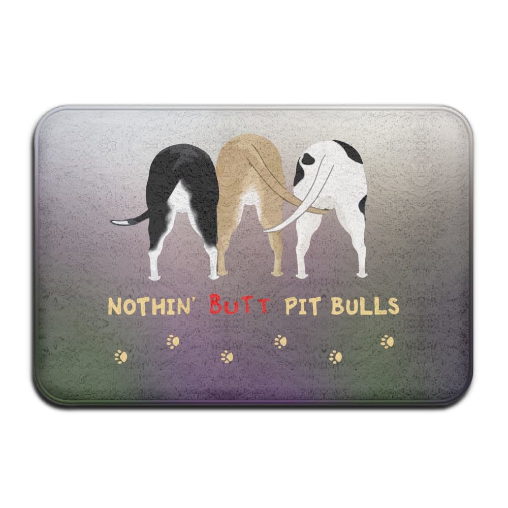 Nothin' Butt Pit Bulls Doormats Entrance Rug Floor Mats Doormats Floor Mat 15.7" *23.6"