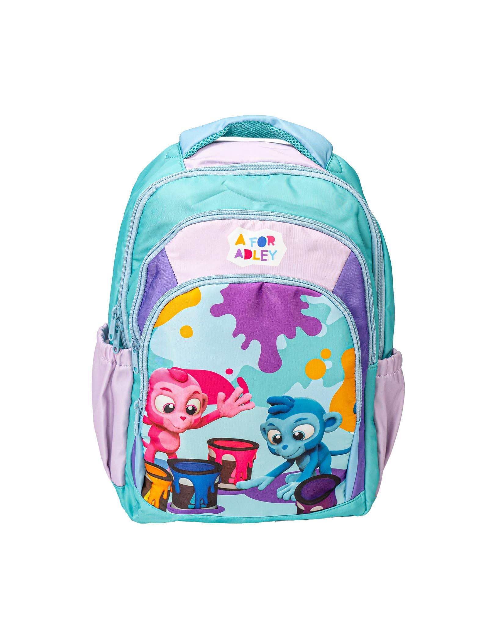 Backpacks Featuring Adley Logos Great Backpack For School or Just Carrying Around Your Important Kid Things (Monkey Buddies Color Pop)