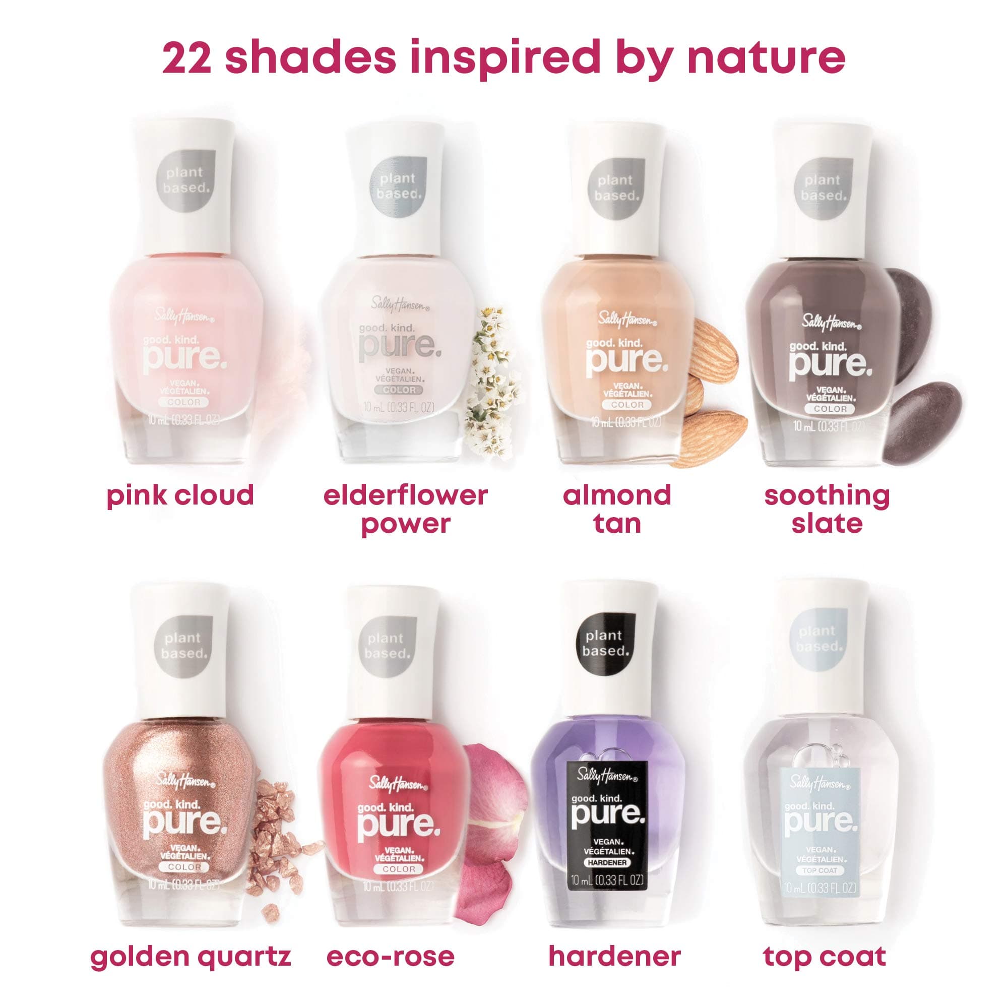 Sally Hansen Good Kind Pure Vegan Nail Polish, Golden Quartz, 11 ml