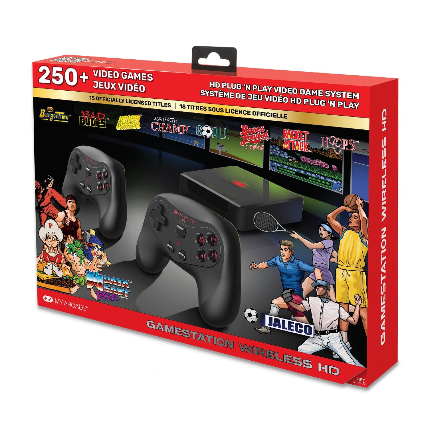 My Arcade GameStation Wireless HD: Data East Video Game Console with Over 250 Games, DGUNL-4144, Plug and Play