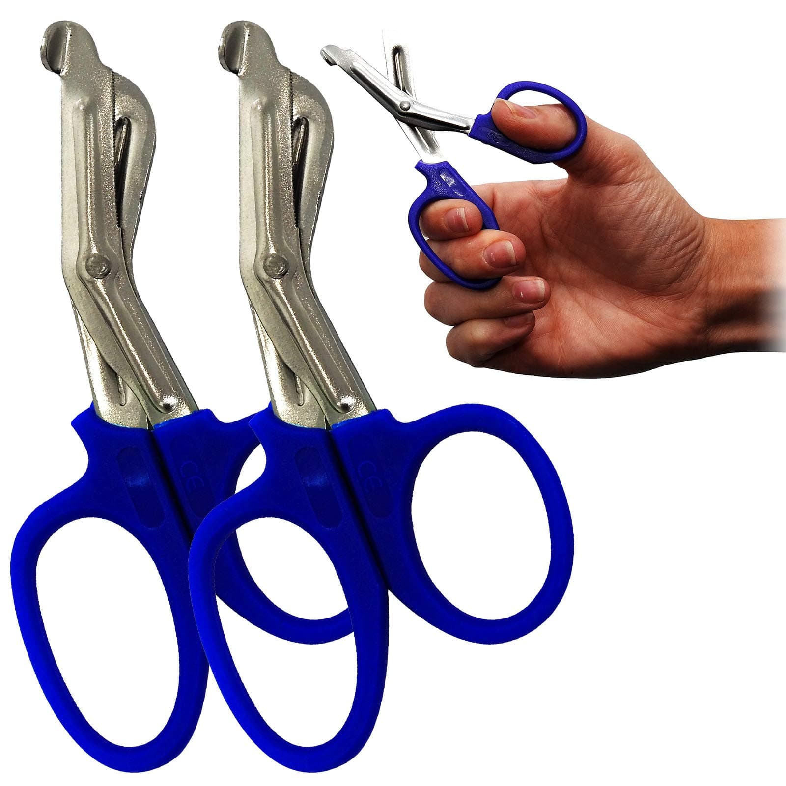 Twin Set Surgimax Quality Mini 11.5cm Tough Kut Paramedic Nurses Scissors Blue