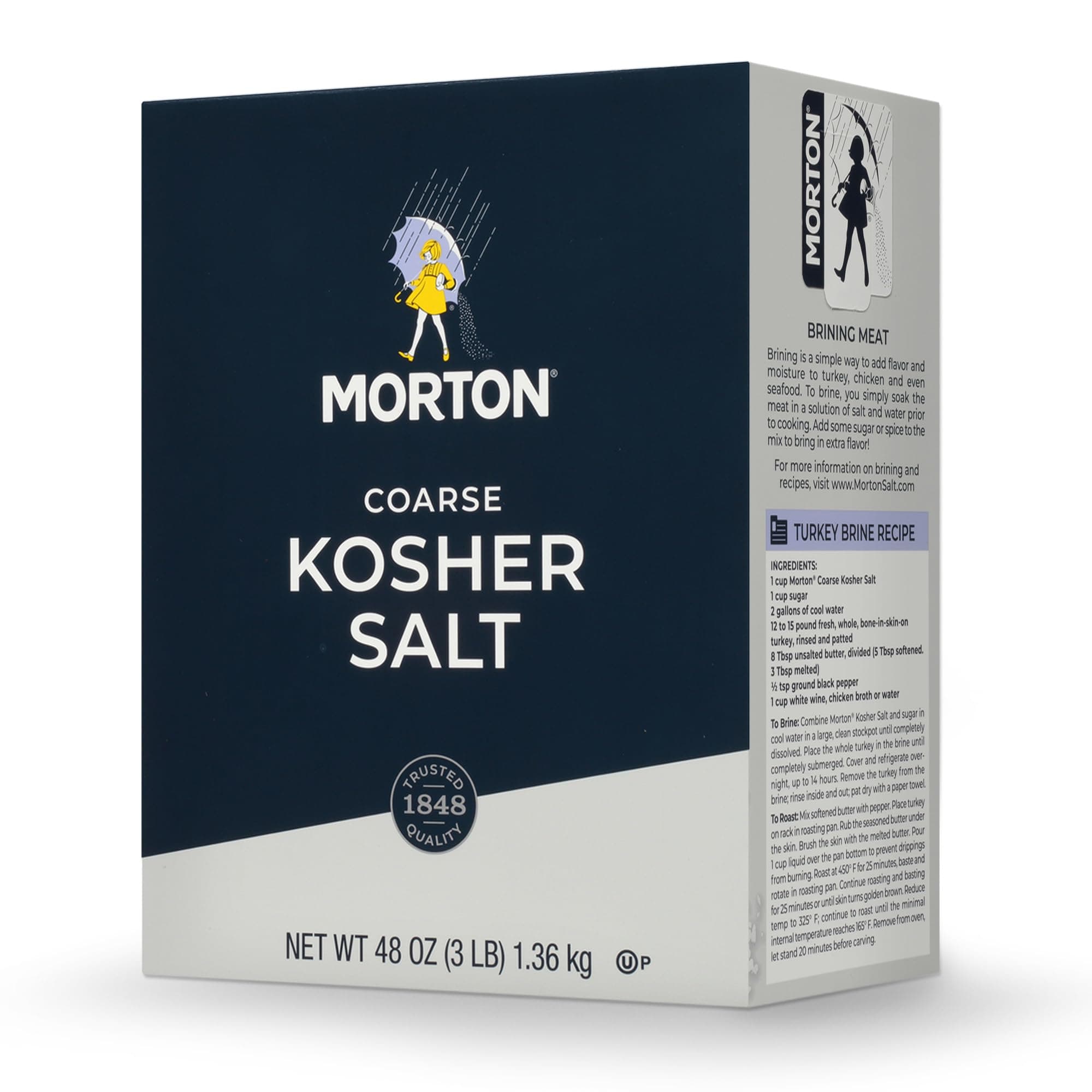 Morton Coarse Kosher Salt 1.36kg