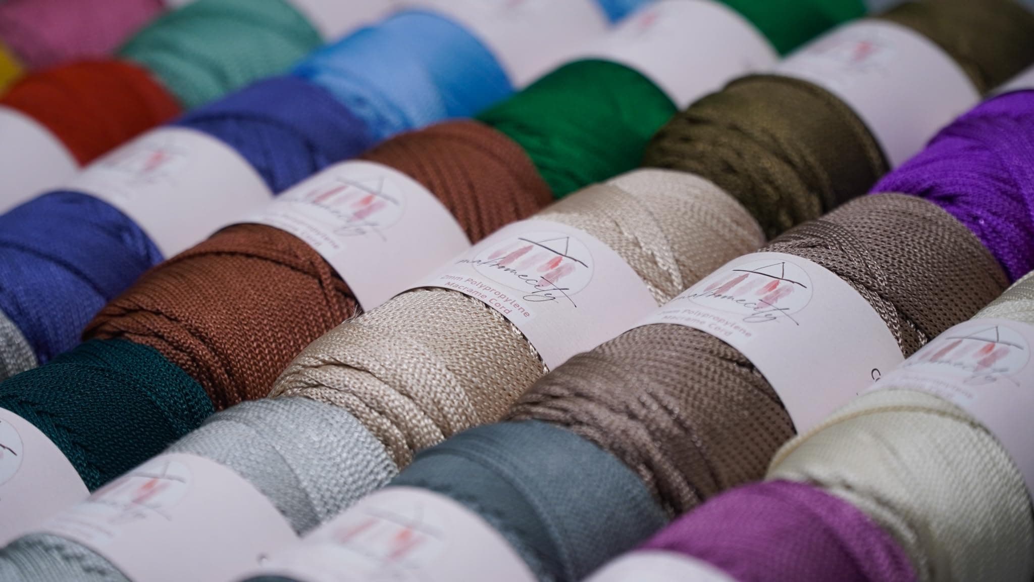 Makromecity, Polyester Macrame Cord 2mm x 125 Yards (375 feet) 2mm Polypropylene Macrame Cord Crochet Macrame Bag Cord Crafts for Wall Hangings, Bags, Underplate, Rug (1, Anthracite)