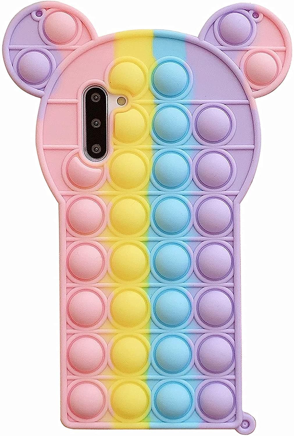 Arrival Phone Case, Pop Fidget Reliver Stress Toys Push Pop Bubble Protective Phone Case, Silicone Shockproof Phone Cover, Anti-Fall Shockproof Silicone (Butterfly Design, Samsung Galaxy S9)