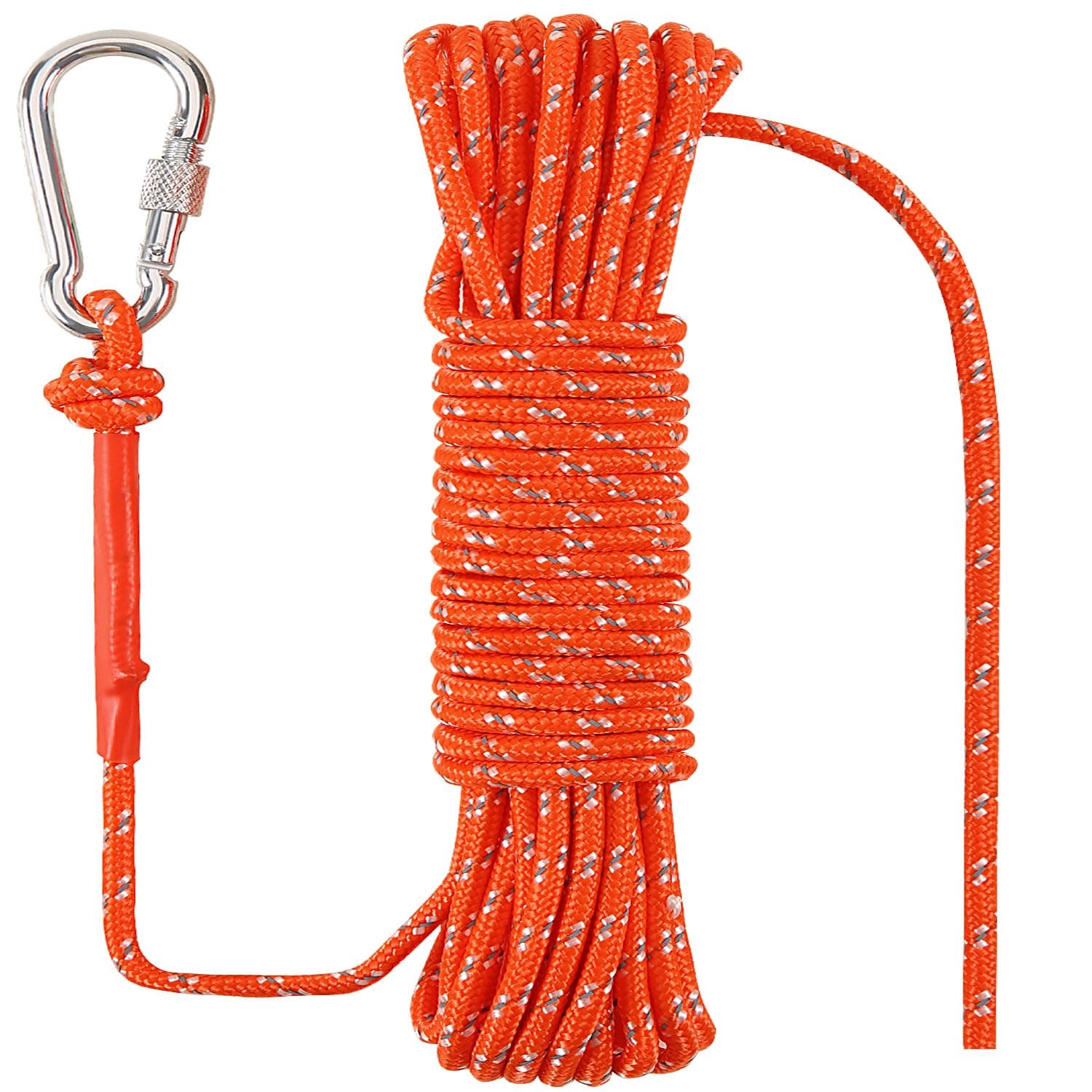 6 mm 10 Meter Floating Rope Anchor Mooring Rope Boat Rope Marine Rope Dock Lines Kayak Canoe Tow Throw Line Reflective Orange