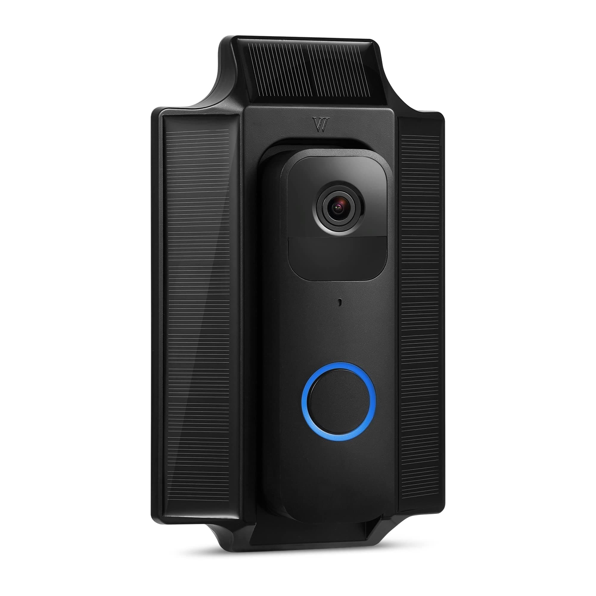 Wasserstein Solar Charger and Mount - Compatible with Blink Video Doorbell - Solar Power for your Blink Video Doorbell (Black)