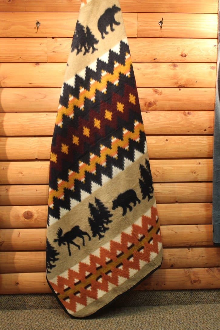 Cabin Fever Call of the North Acrylic Blend Blanket